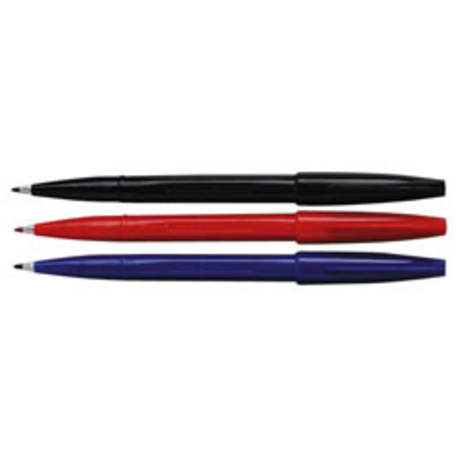 Pentel Sign Pens, Fine Point, 2.0 mm, Red Barrel, Red Ink, Pack Of 12 Pens - Image 3