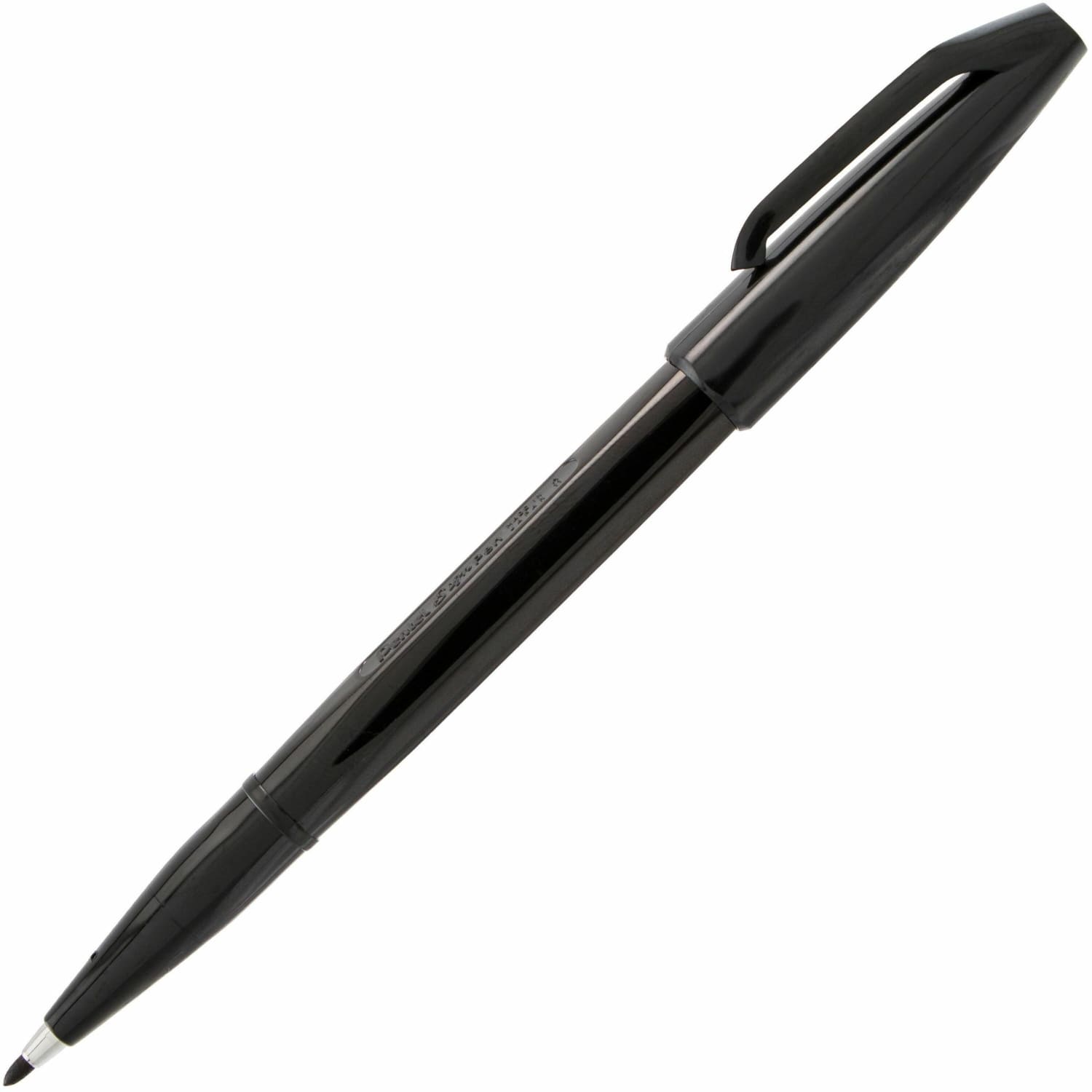 Pentel Sign Pens, Fine Point, 2.0 mm, Black Barrel, Black Ink, Pack Of 12 Pens - Image 4