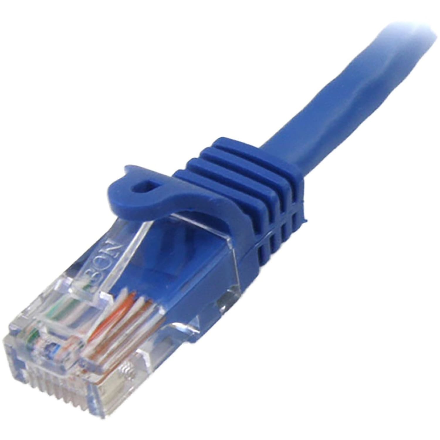 StarTech.com 1 ft Blue Cat5e Snagless RJ45 UTP Patch Cable - 1ft Patch Cord  - 1ft Cat 5e Cable - Ethernet Cable - RJ45PATCH1 - Image 5