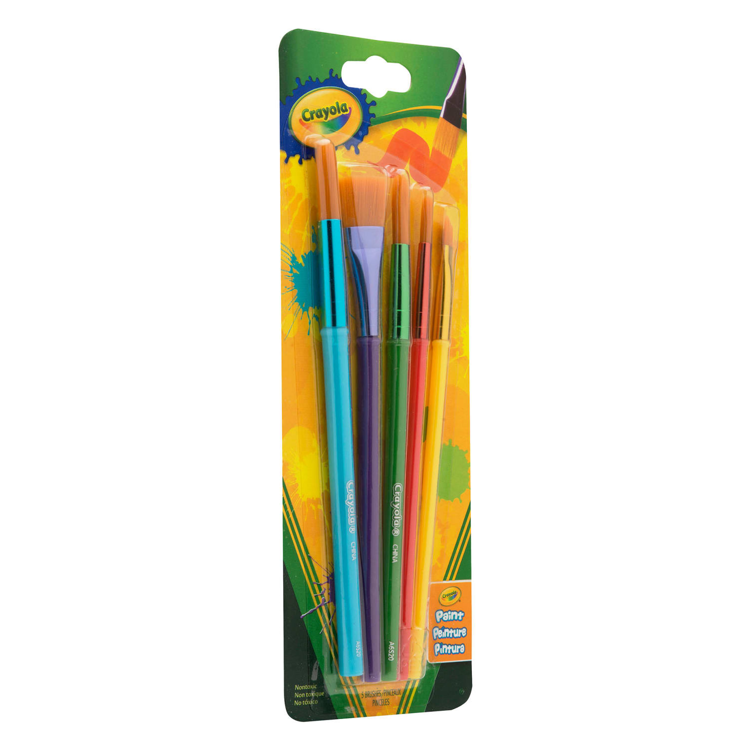 Crayola Arts & Crafts Brushes, 5 Per Set, 6 Sets - Image 6