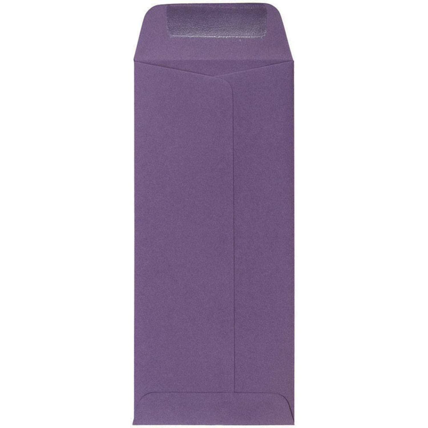 JAM Paper #10 Policy Envelopes, Gummed Seal, Dark Purple, Pack Of 25 - Image 3