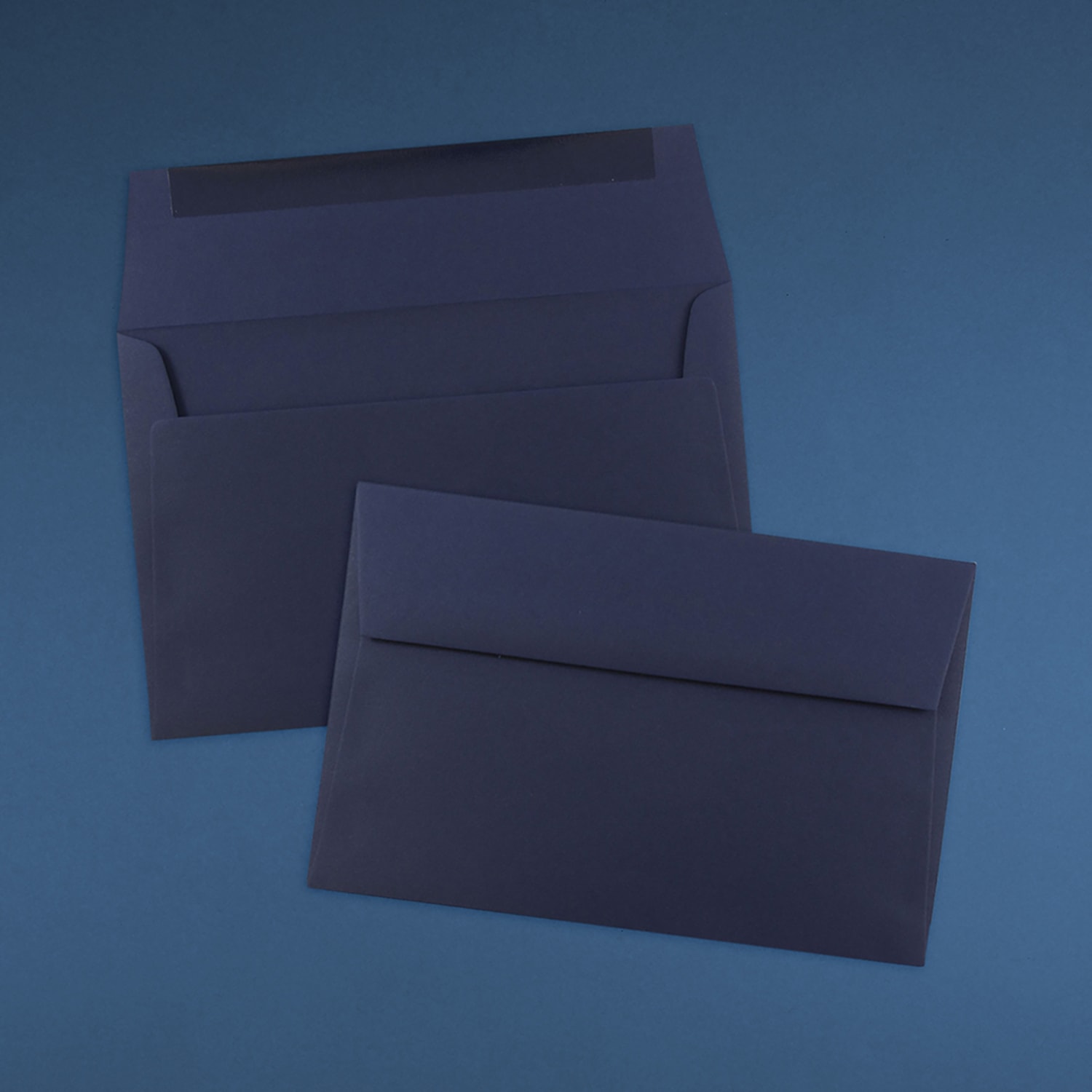 JAM Paper Booklet Invitation Envelopes, A9, Gummed Seal, Navy Blue, Pack Of 25 - Image 5