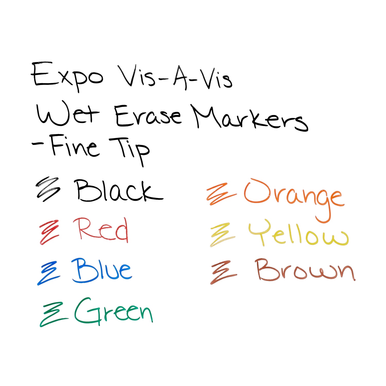 EXPO Vis-A-Vis Wet-Erase Fine-Tip Markers, Green, Box Of 12 - Image 4