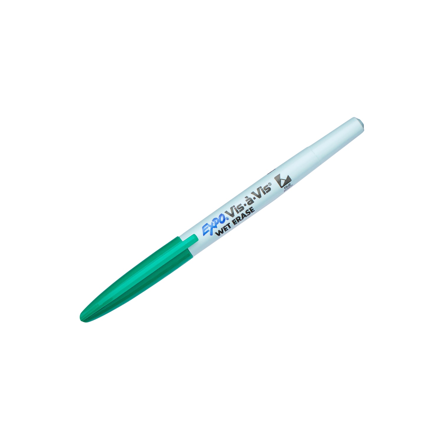 EXPO Vis-A-Vis Wet-Erase Fine-Tip Markers, Green, Box Of 12 - Image 6
