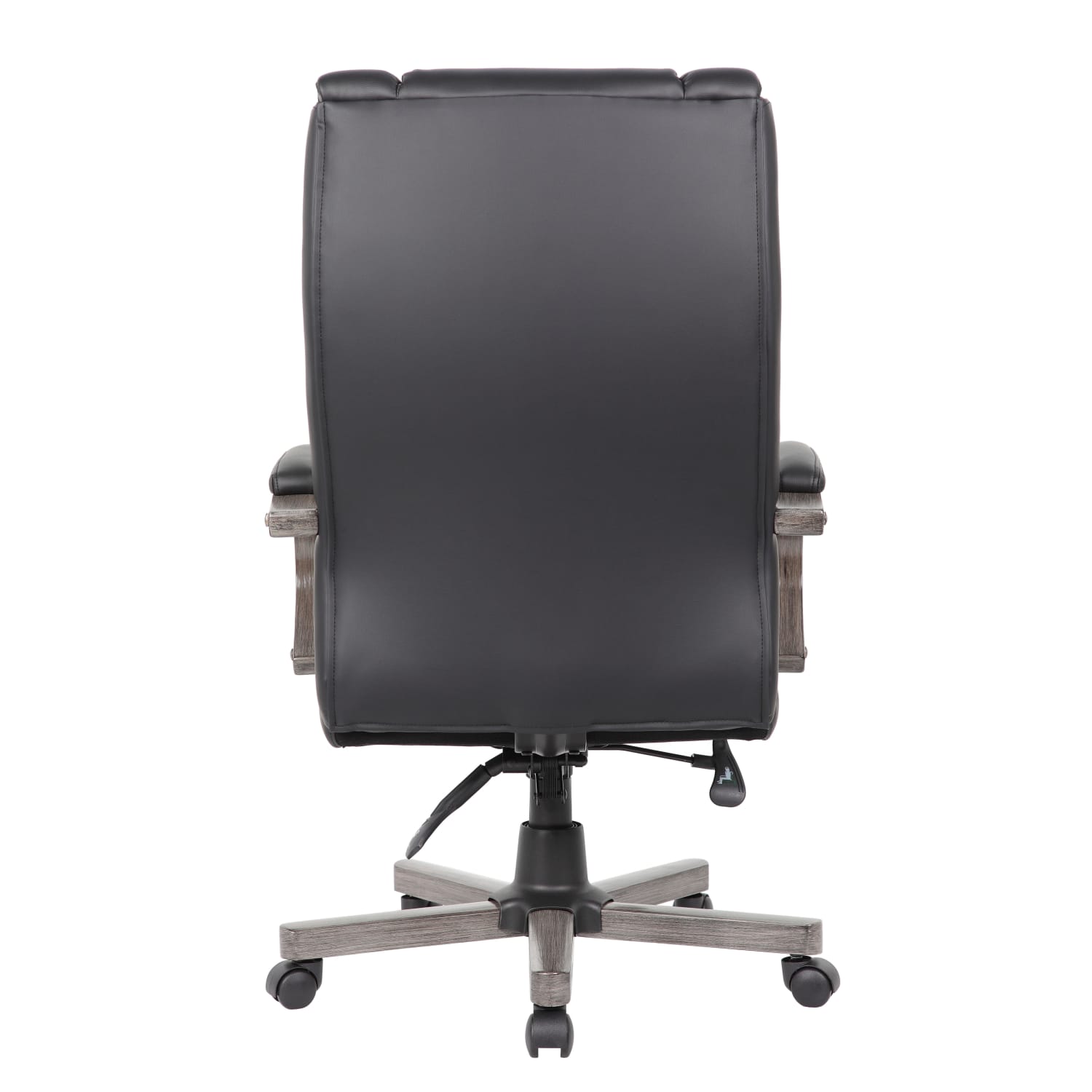 Boss Office Products WoodFinished Vinyl HighBack Executive Office Chair Gray PopularChairscom Boss Office Products Wood Finished Vinyl High Back Executive Office Chair Gray PopularChairscom