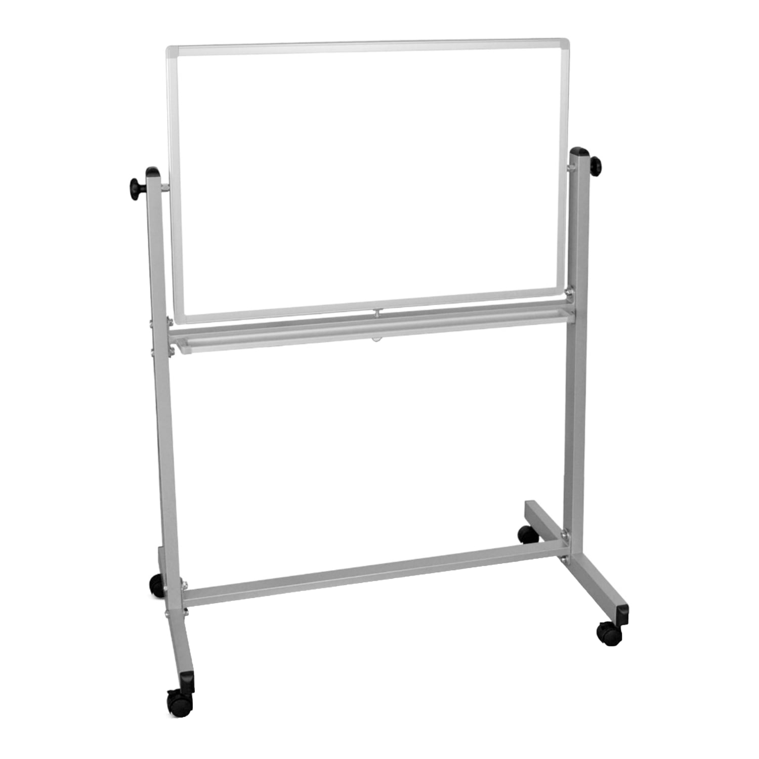 Luxor Magnetic Dry-Erase Whiteboard, 39in x 53 1/2in, Aluminum Frame With Silver Finish - Image 3