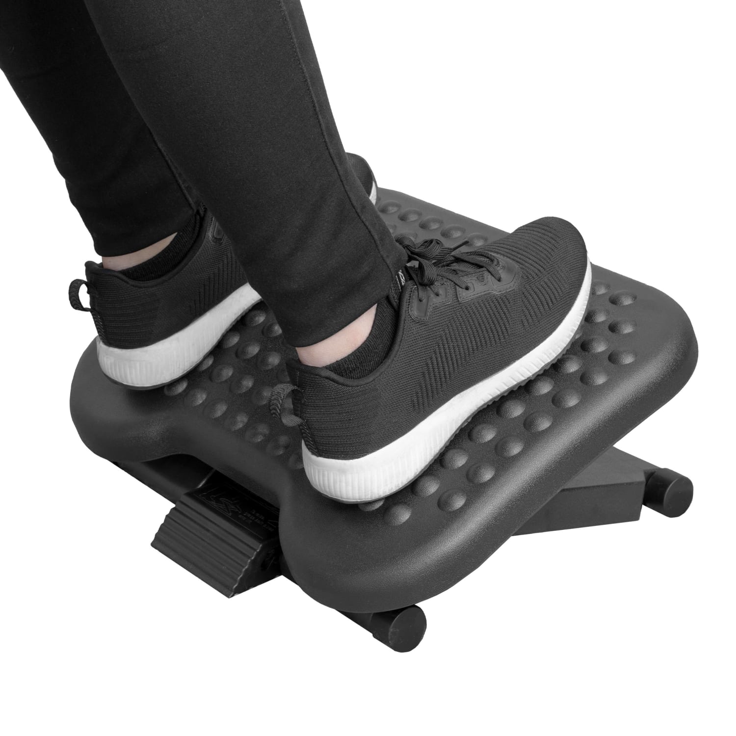 Mount-It! Ergonomic Adjustable Office Footrest, 17in x 13in, Black - Image 10