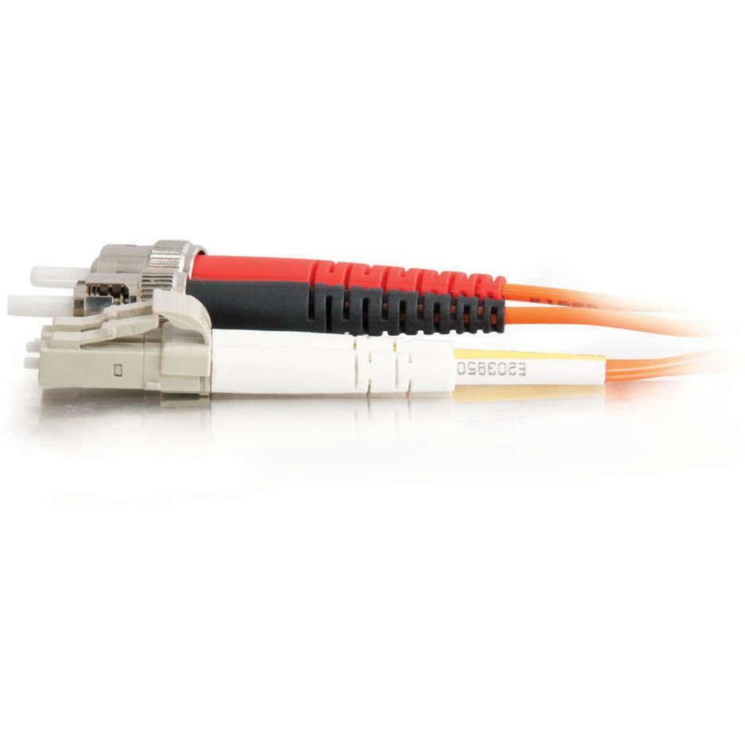 C2G LC-ST 62.5/125 OM1 Duplex Multimode PVC Fiber Optic Cable (LSZH) - Patch cable - ST multi-mode (M) to LC multi-mode (M) - 3 m - fiber optic - duplex - 62.5 / 125 micron - OM1 - orange - Image 3
