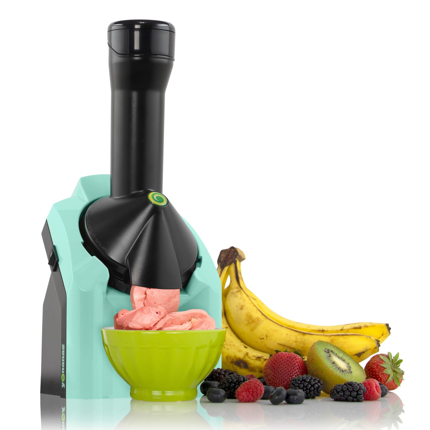 Edgecraft Yonanas Classic Vegan Non-Dairy Frozen Fruit Soft Serve Dessert Maker, 6-3/16in x 13-13/16in x 7-9/16in, Mint - Image 3