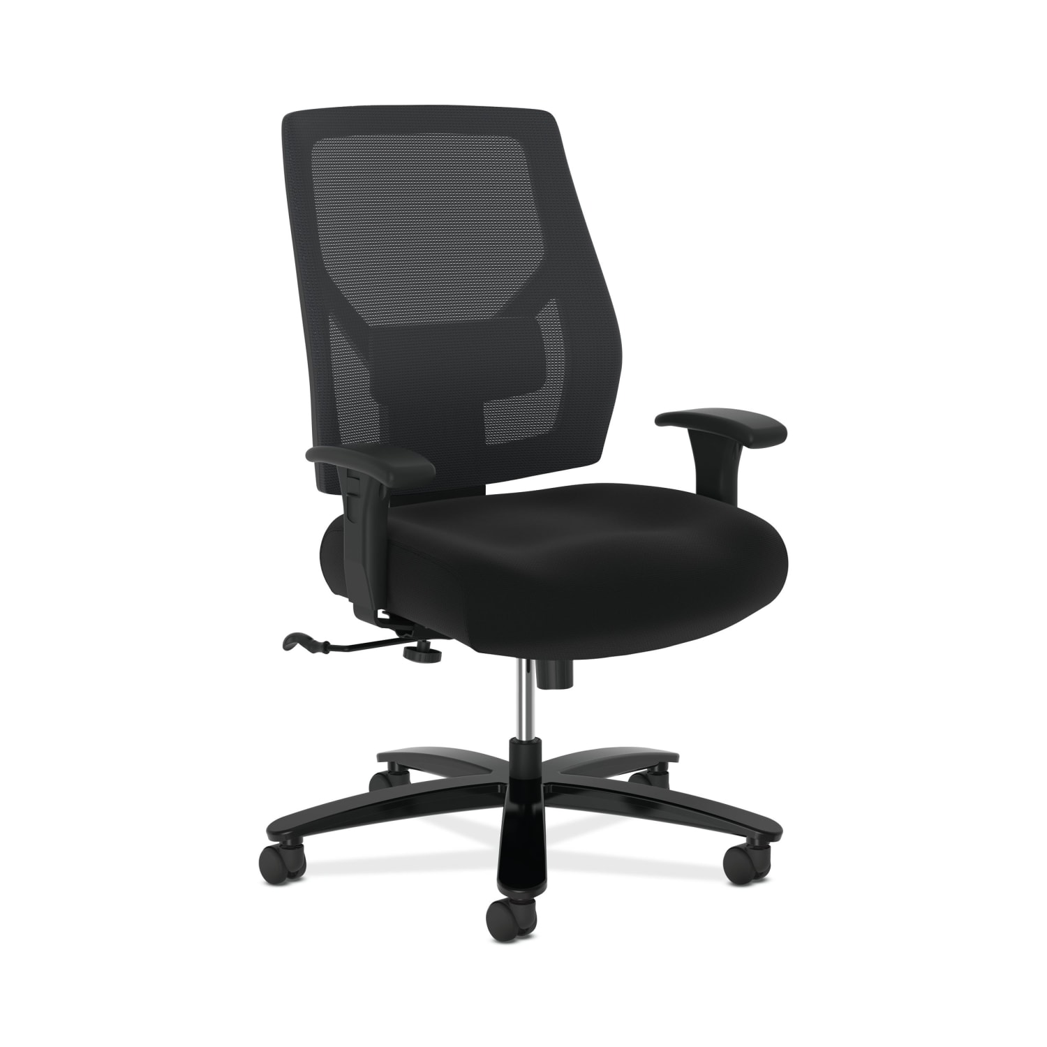 HON Basyx Big  Tall Mid Back Task Chair Black PopularChairscom