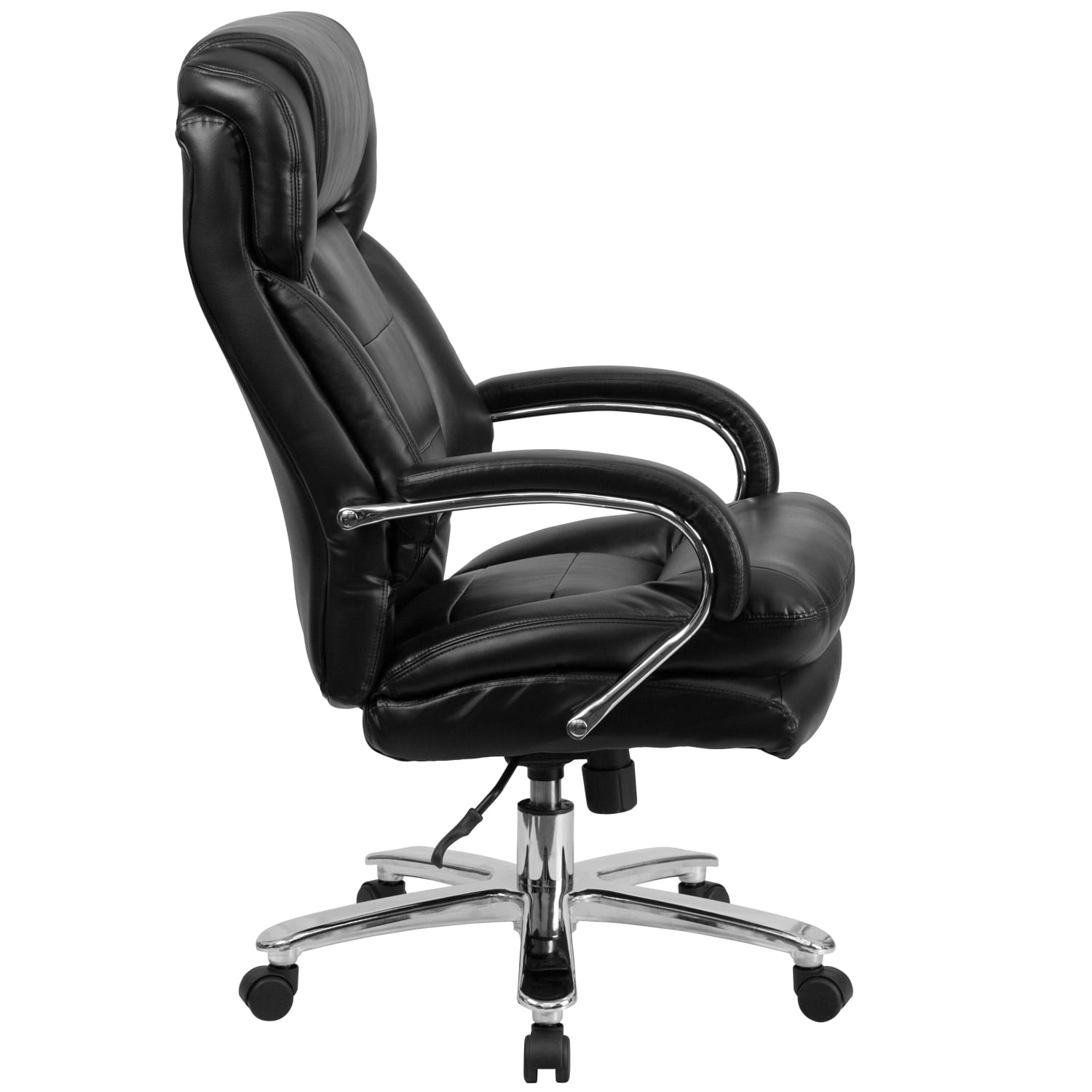 Flash Furniture Hercules 247 Intensive Use Big Tall Ergonomic LeatherSoft Faux Leather Office Chair With Loop Arms BlackGray PopularChairscom Flash Furniture Hercules 24 7 Intensive Use Big Tall Ergonomic LeatherSoft Faux Leather Office Chair With Loop Arms BlackGray PopularChairscom