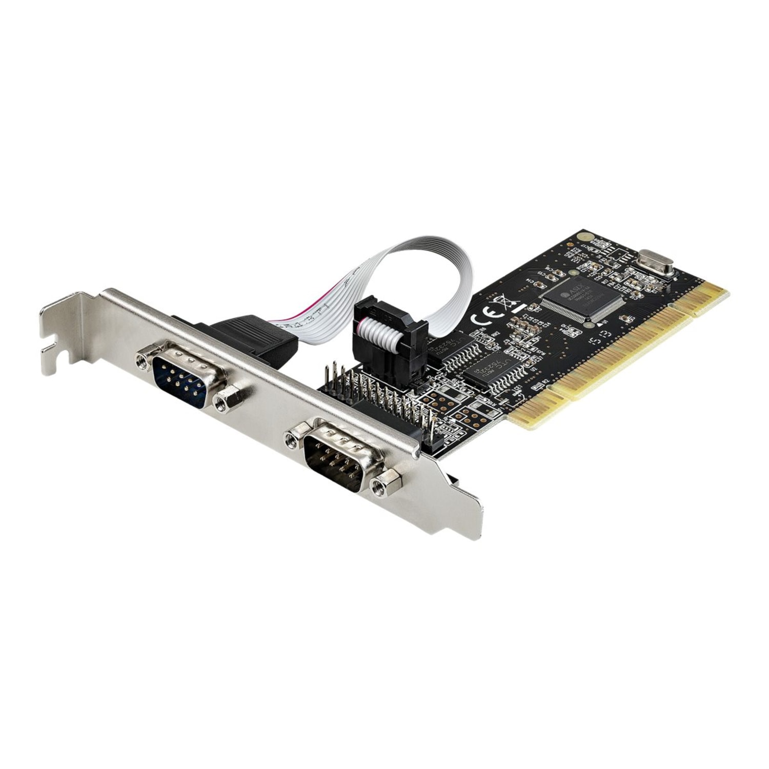 StarTech.com PCI Serial Parallel Combo Card with Dual Serial RS232 Ports (DB9) & 1x Parallel Port (DB25), PCI Adapter Expansion Card - Image 3