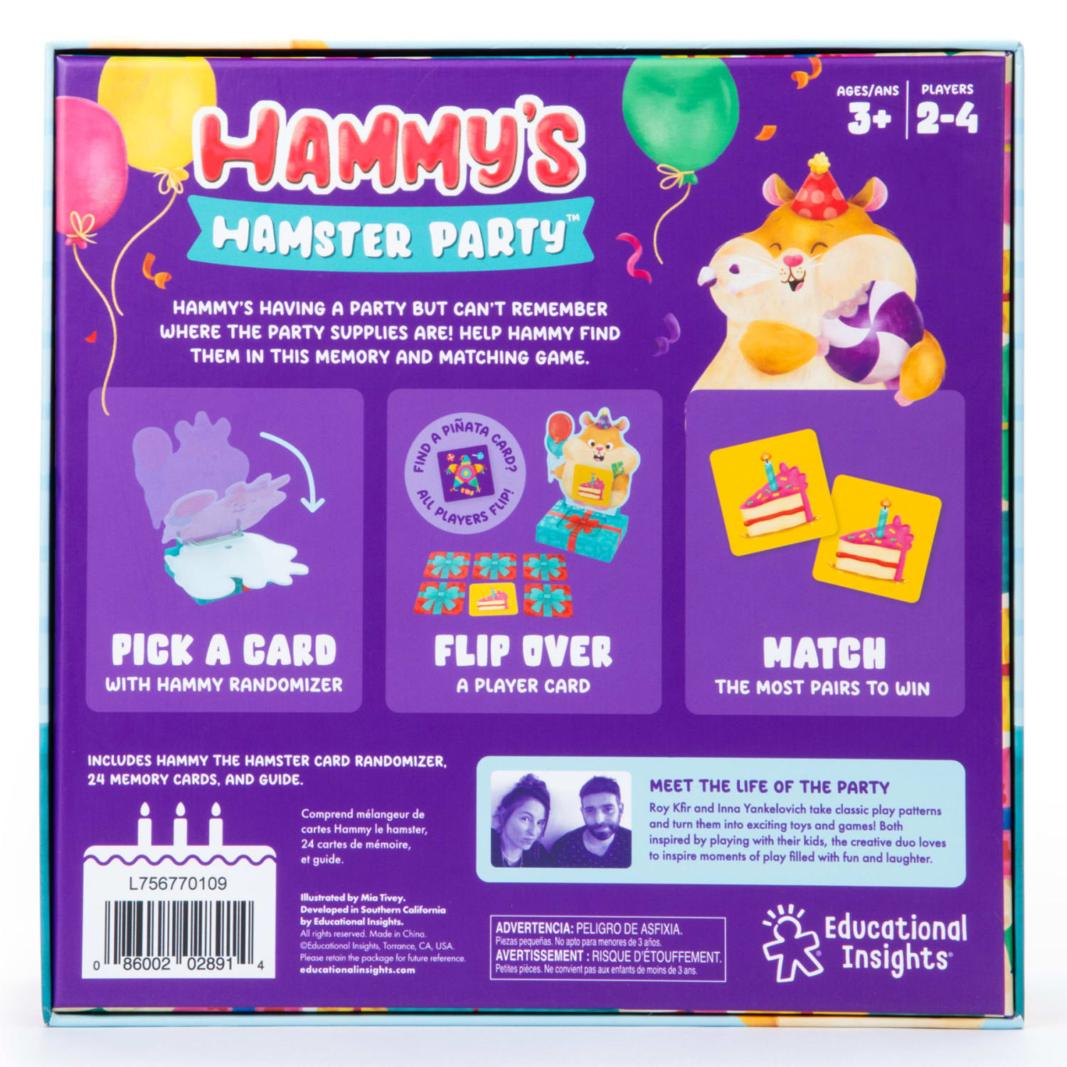 Educational Insights Hammys Hamster Party Game - Image 5