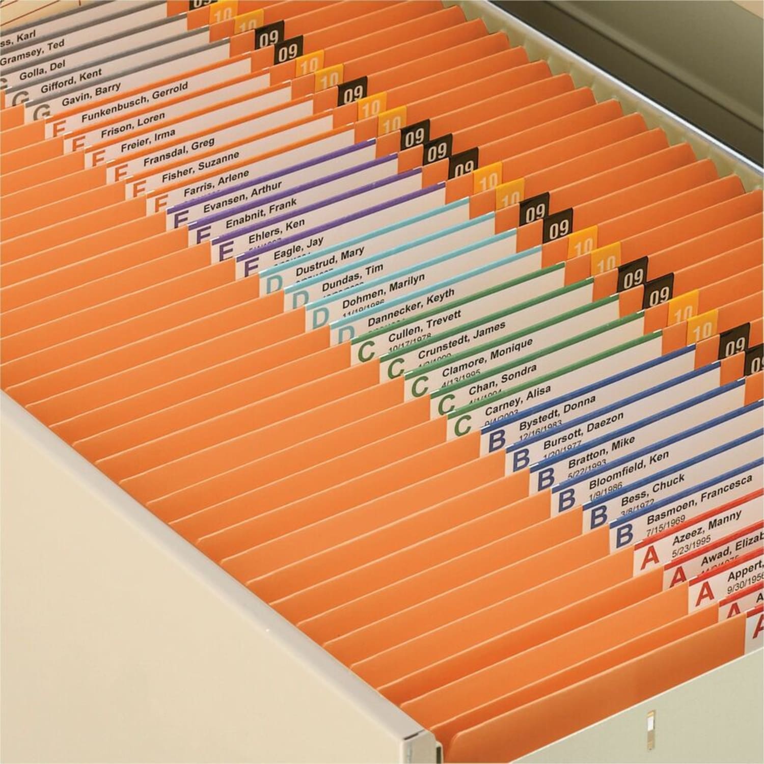 Smead File Folders, Letter Size, Straight Cut, Orange, Box Of 100 - Image 4