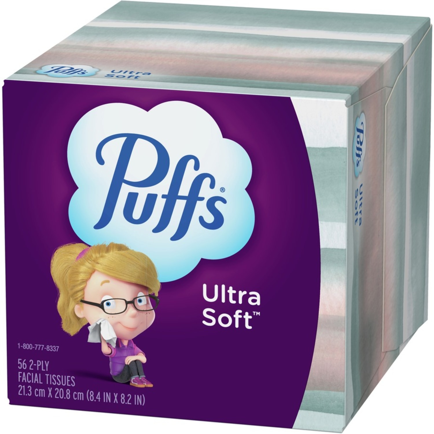 Puffs Ultra Soft 2-Ply Facial Tissue, White, 56 Tissues Per Box, Case Of 24 Boxes - Image 6
