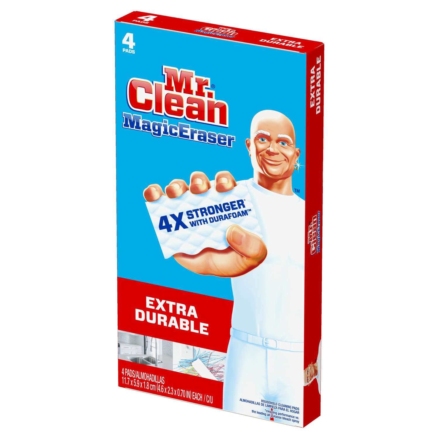 Mr. Clean Magic Eraser Extra Power Pads, Box Of 4 - Image 4