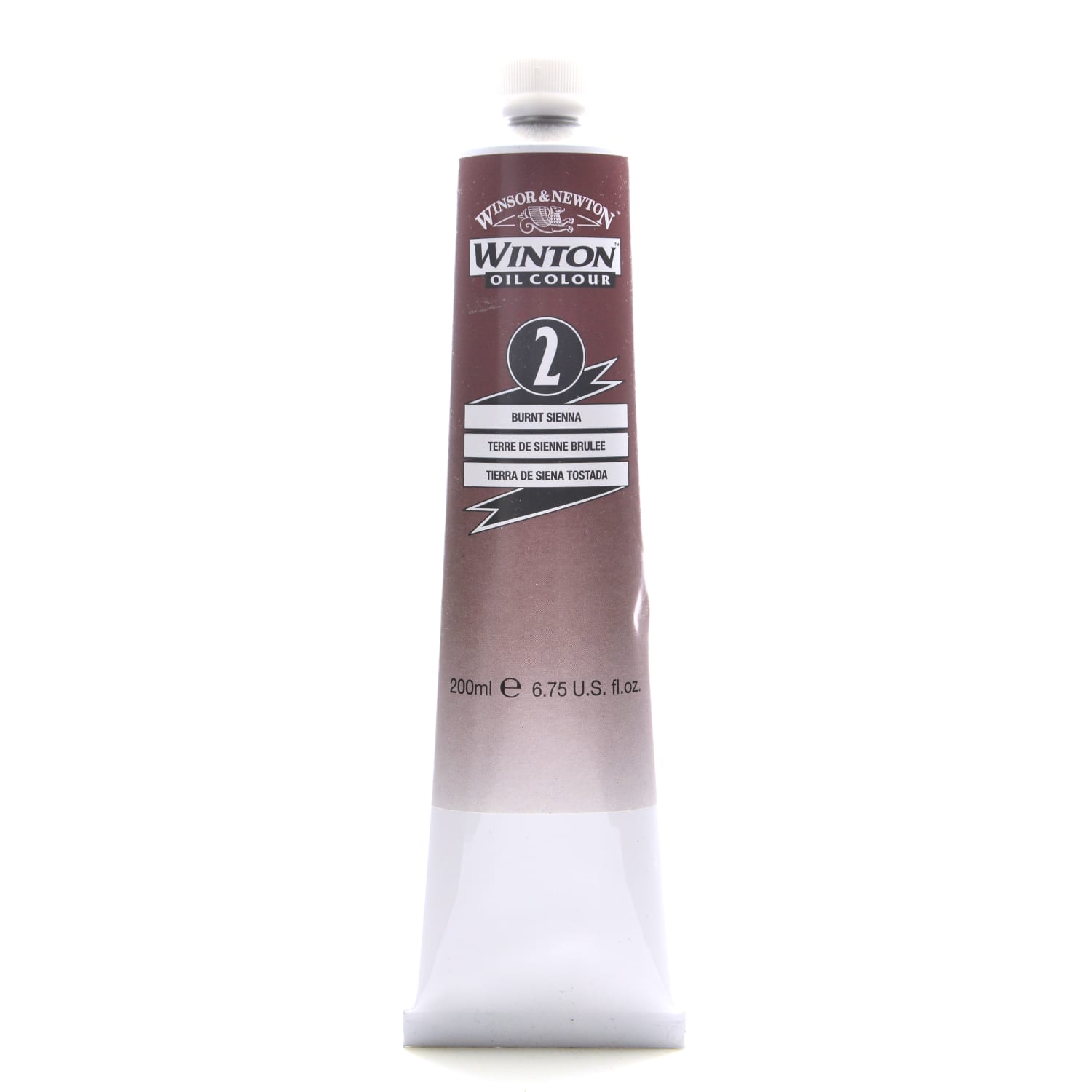 Winsor & Newton Winton Oil Colors, 200 mL, Burnt Sienna, 2