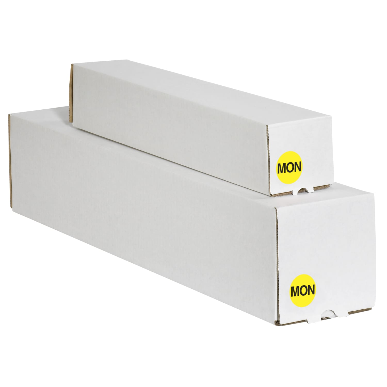 Tape Logic Permanent Inventory Label Roll, DL6501, Weekday-Style, "MON," 1in Diameter, Yellow, Roll Of 500 - Image 3