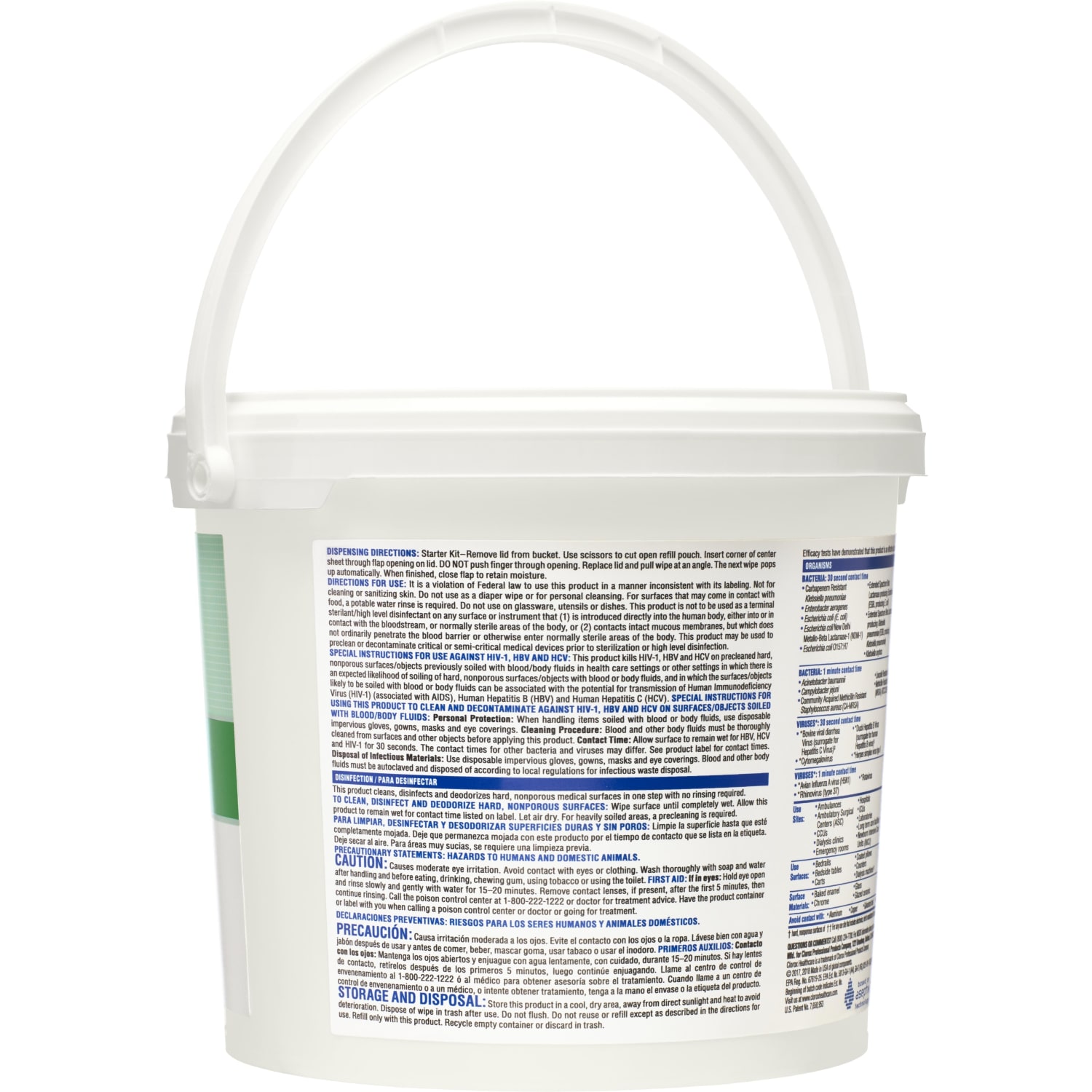 Clorox Healthcare Hydrogen Peroxide Disinfecting Wipes, 11in x 12in, Canister Of 185 Wipes - Image 4