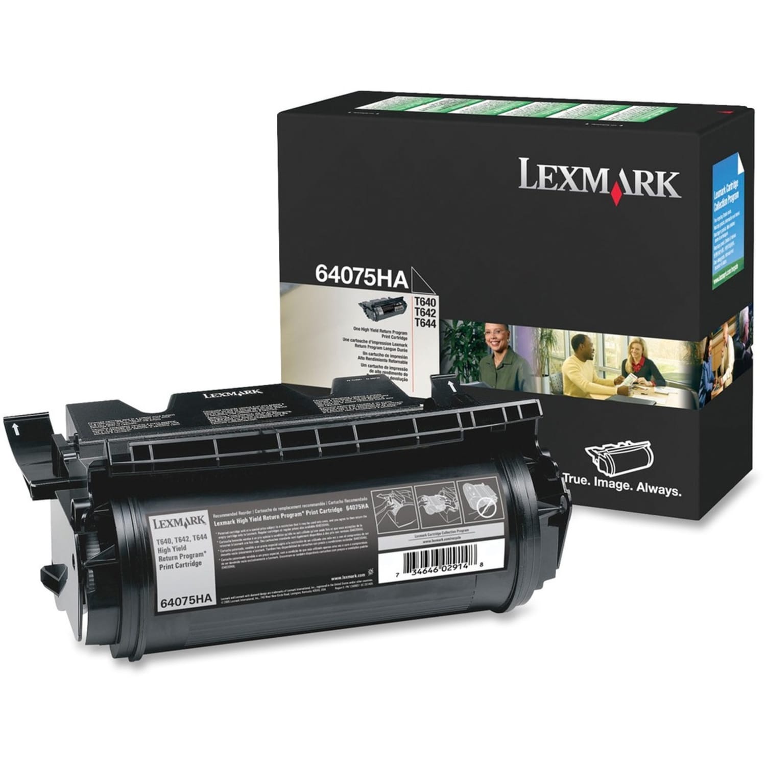 Lexmark 64075HA Black Toner Cartridge - Image 3