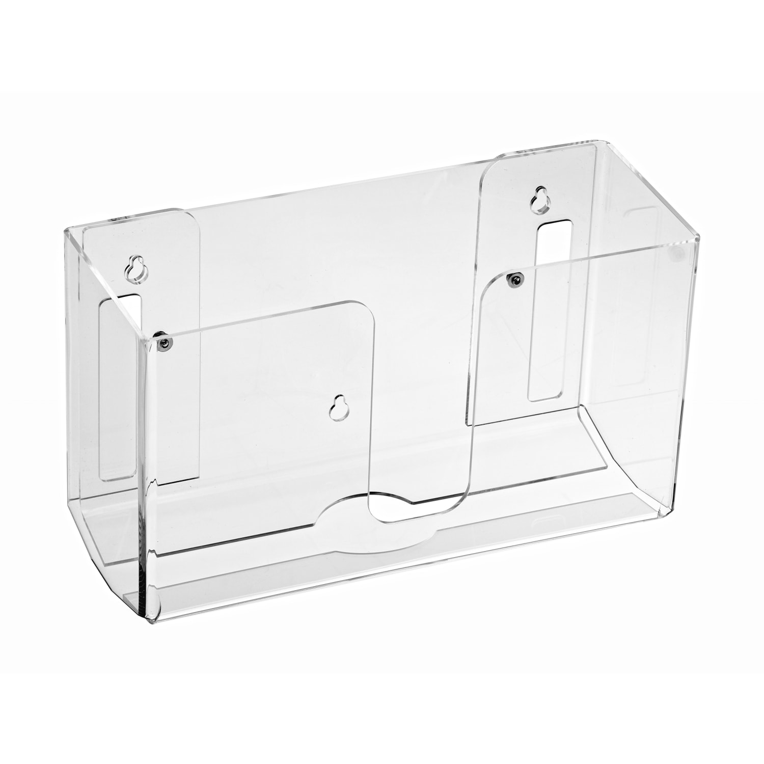 Alpine Wall Acrylic Paper Towel Dispensers, Clear, Pack Of 2 Dispensers - Image 3