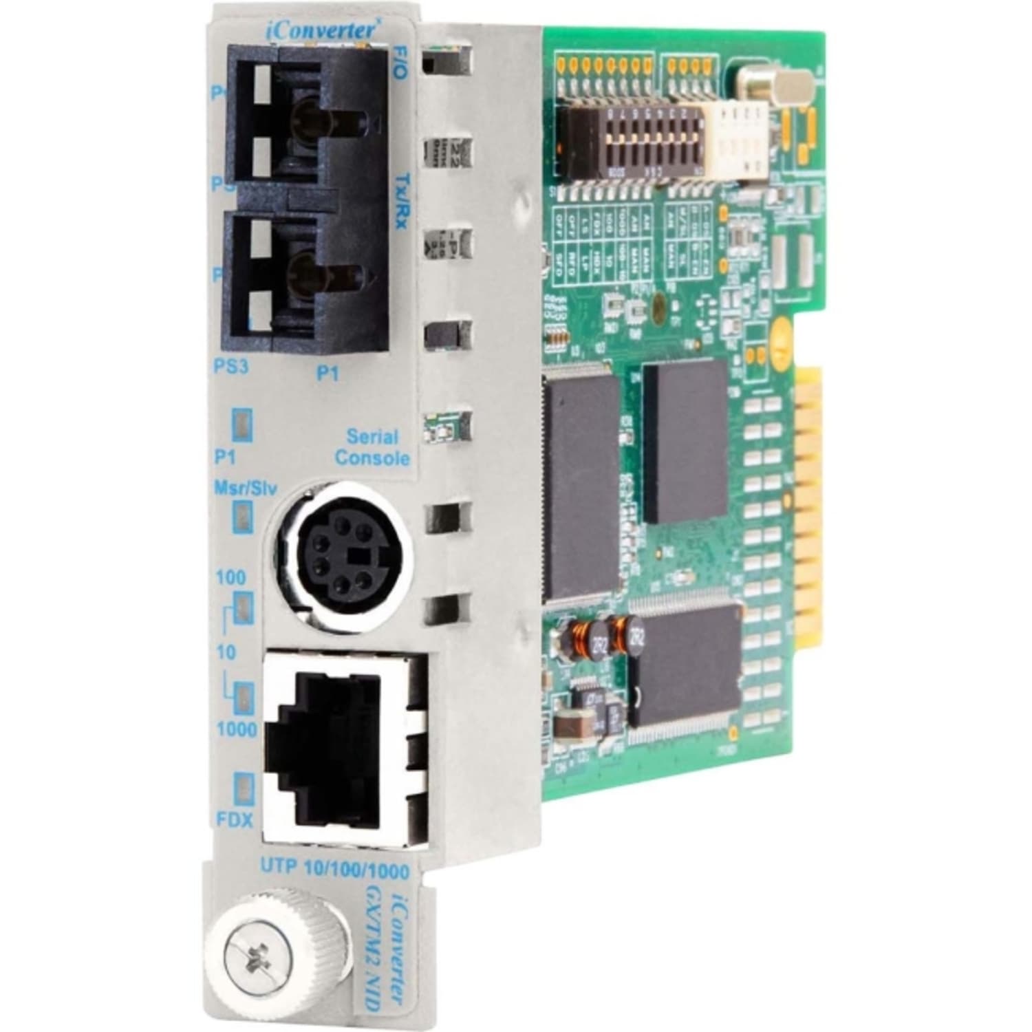 Omnitron Systems iConverter 8923N-1 Network Interface Device - 1 x RJ-45 , 1 x SC Duplex  - 10/100/1000Base-T, 1000Base-X - Internal - Image 3