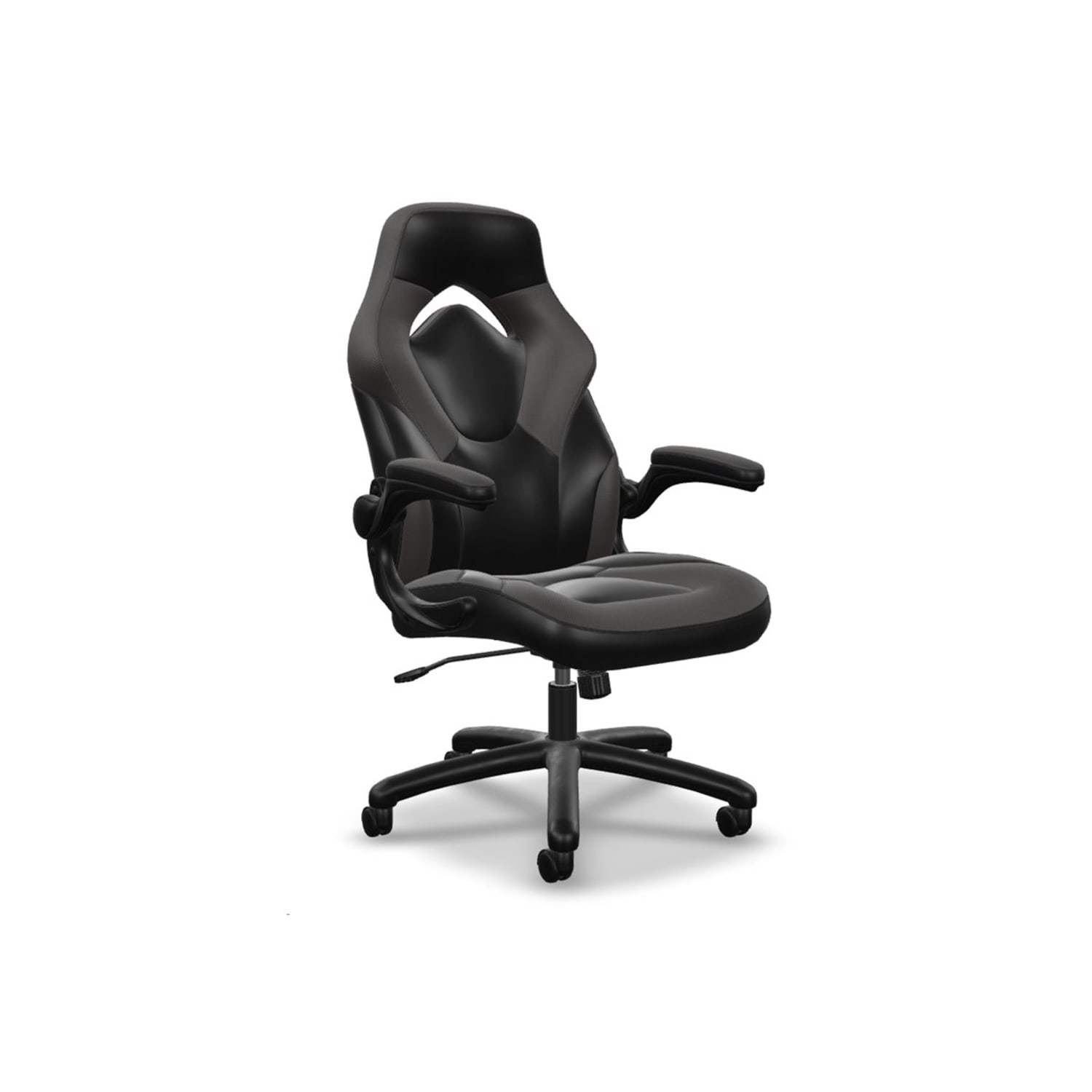 Respawn Racing Style Ergonomic Bonded Leather Computer Gaming Chair, Gray - Image 10