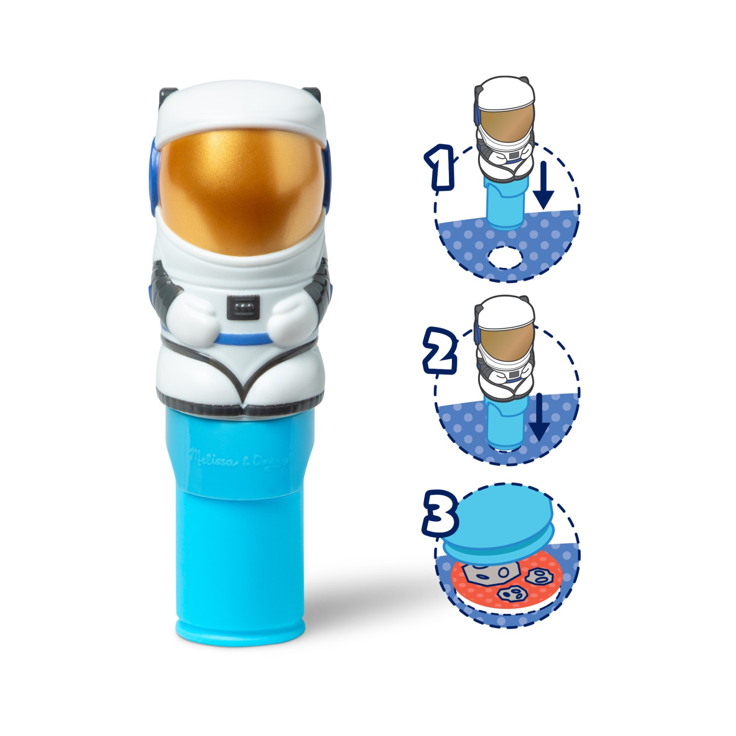 Melissa & Doug Sticker WOW! Activity Pad Set, Astronaut, 300 Stickers Per Set, 2 Sets - Image 4
