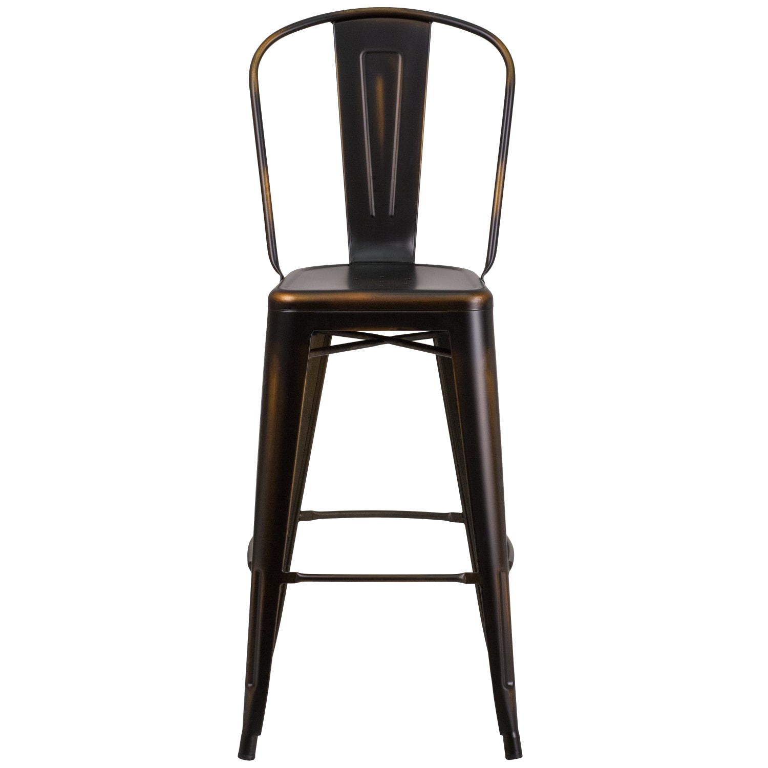 Flash Furniture CommercialGrade 30inH Distressed Metal Bar Stool Copper PopularChairscom Flash Furniture Commercial Grade 30inH Distressed Metal Bar Stool Copper PopularChairscom