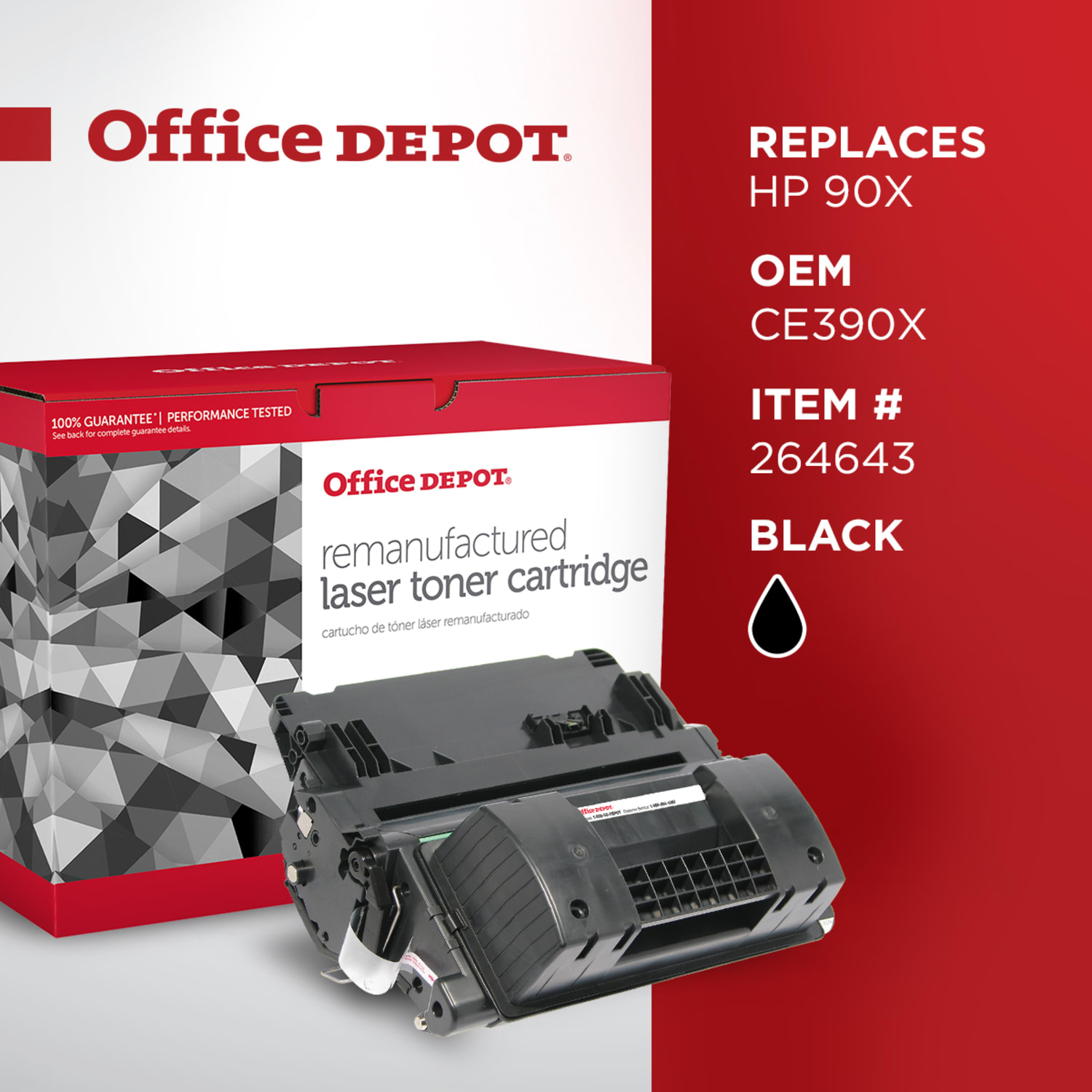 Office Depot Remanufactured Black High Yield Toner Cartridge Replacement For HP 90X - Image 6