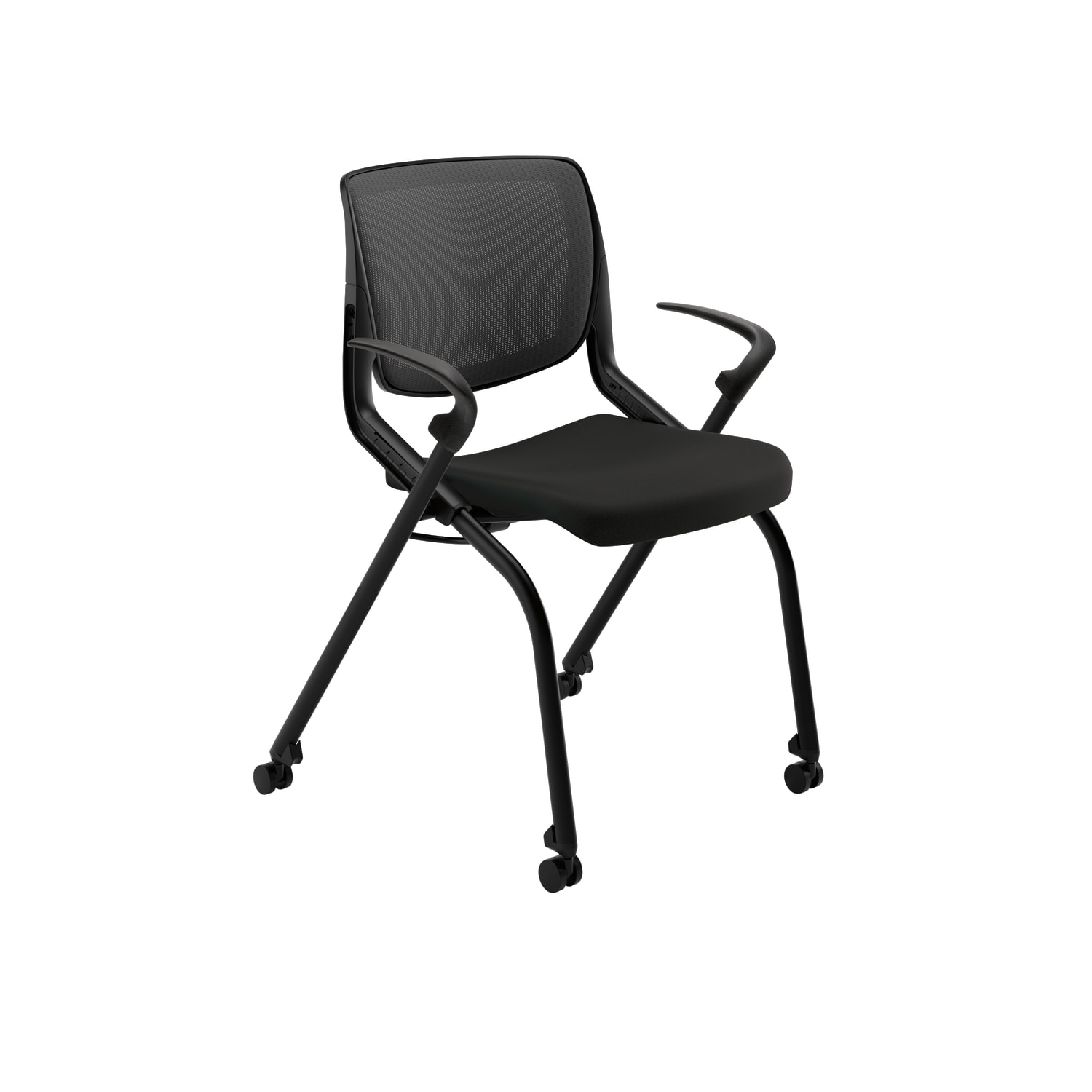 HON Motivate NestingStacking Flex Back Chair Black PopularChairscom