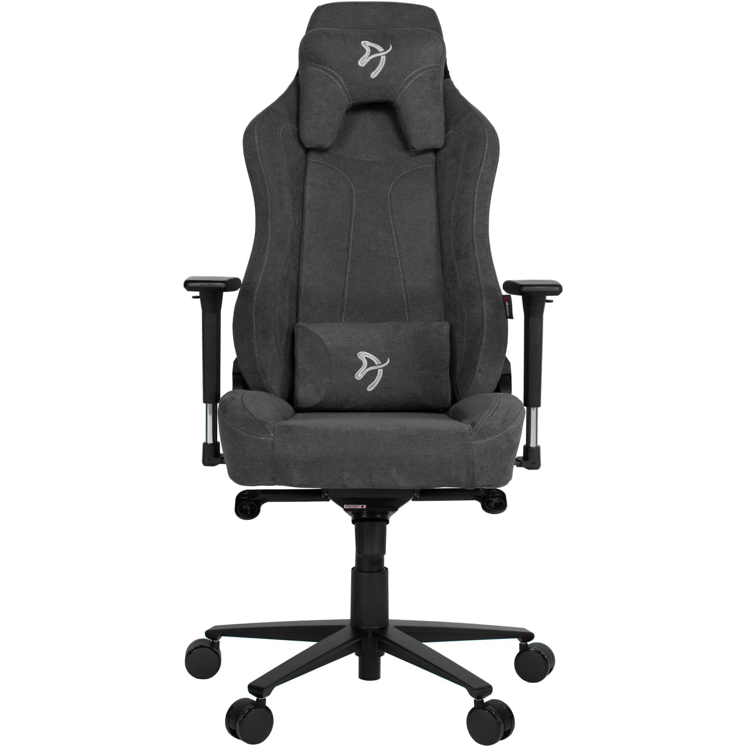 Arozzi Vernazza Premium Ergonomic Fabric High-Back Gaming Chair, Dark Gray/Black - Image 3