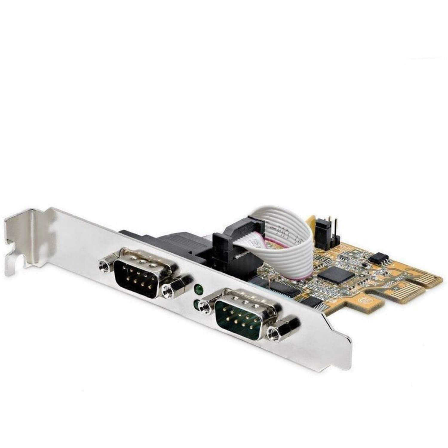 StarTech.com 2-Port PCI Express Serial Card, Dual Port PCIe to RS232 (DB9) Serial Card, 16C1050 UART, COM Retention, Windows & Linux - Image 3