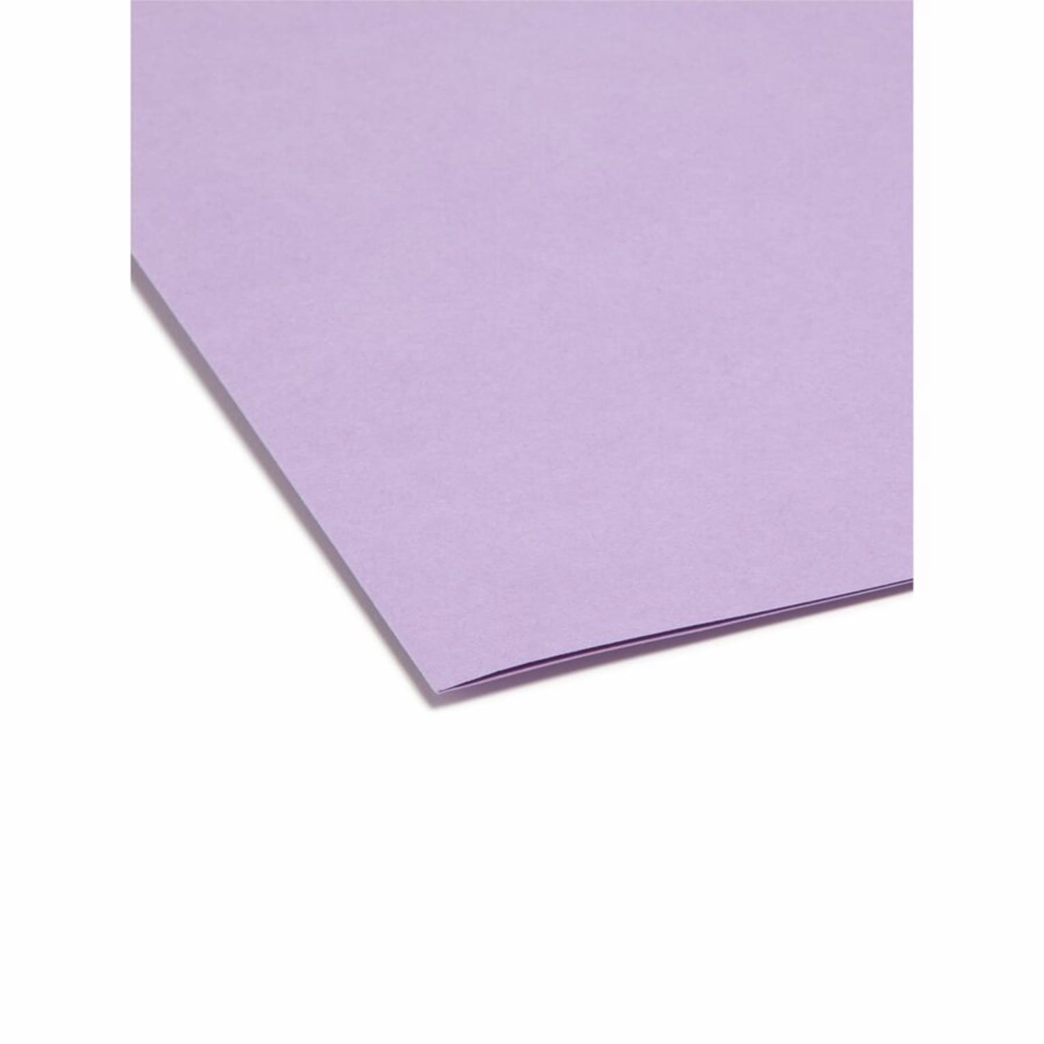 Smead 1/3-Cut Color Top-Tab File Folders, Letter Size, Lavender, Box Of 100 - Image 4