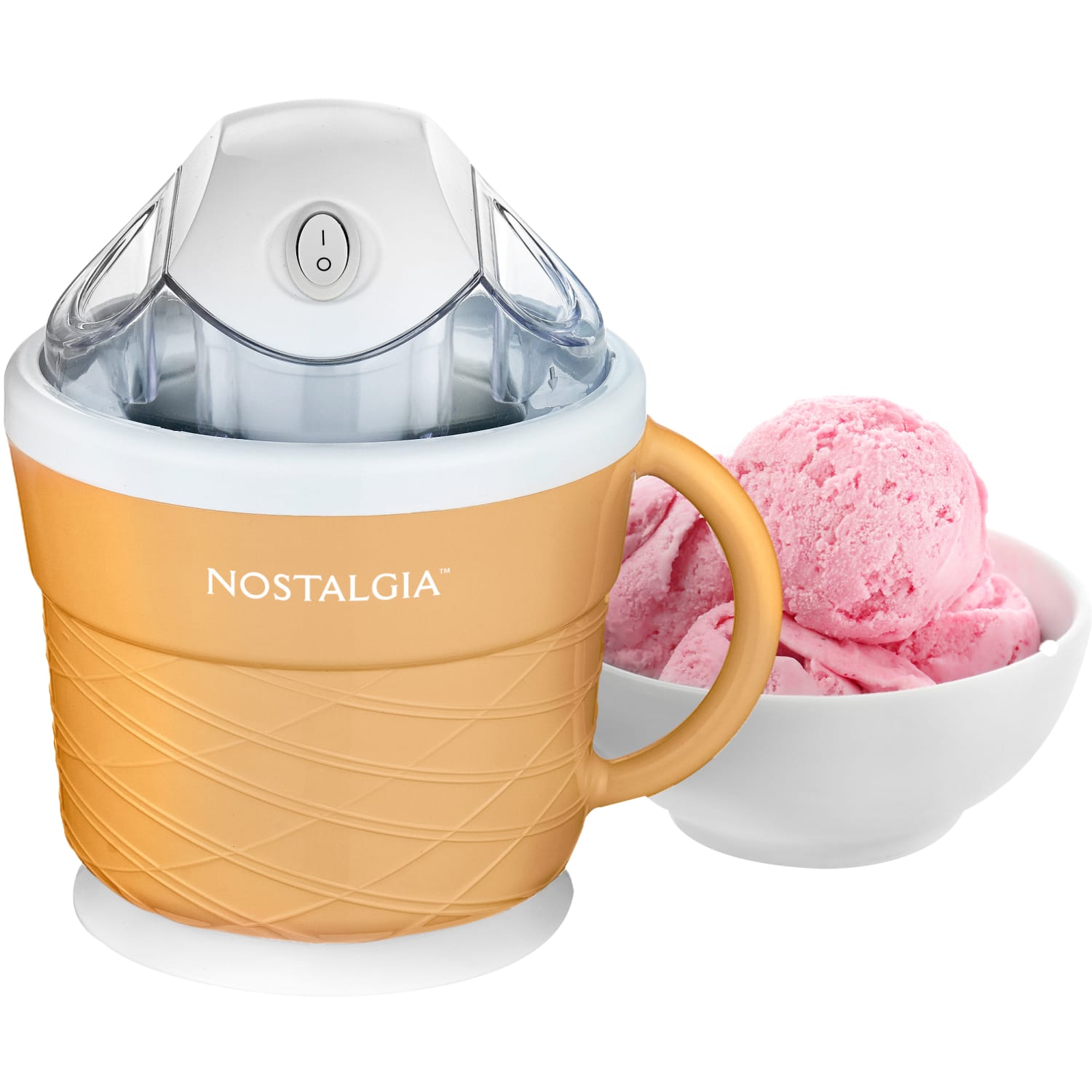 Nostalgia 1.5-Pint Electric Ice Cream Maker, Tan - Image 3