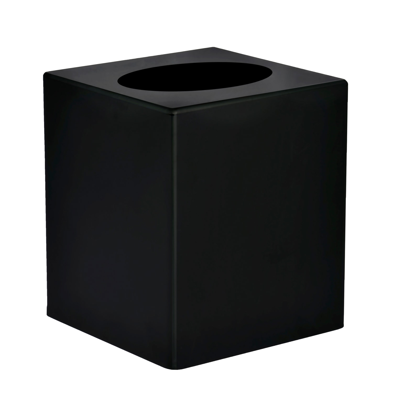 Alpine Acrylic Tissue Box Covers, 6-1/2in x 4-3/4in x 4-3/4in, Black, Pack Of 3 Covers - Image 3