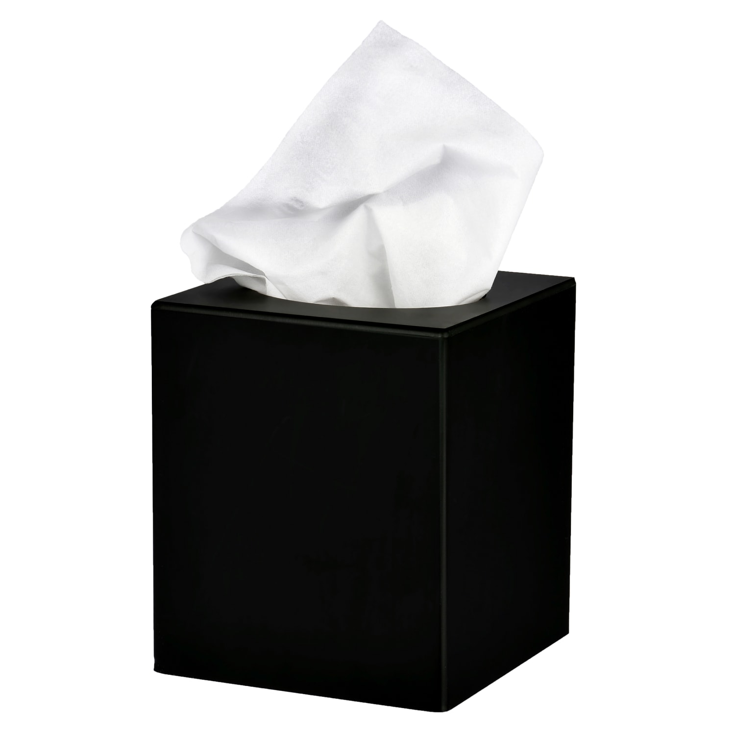 Alpine Acrylic Tissue Box Covers, 6-1/2in x 4-3/4in x 4-3/4in, Black, Pack Of 3 Covers - Image 4