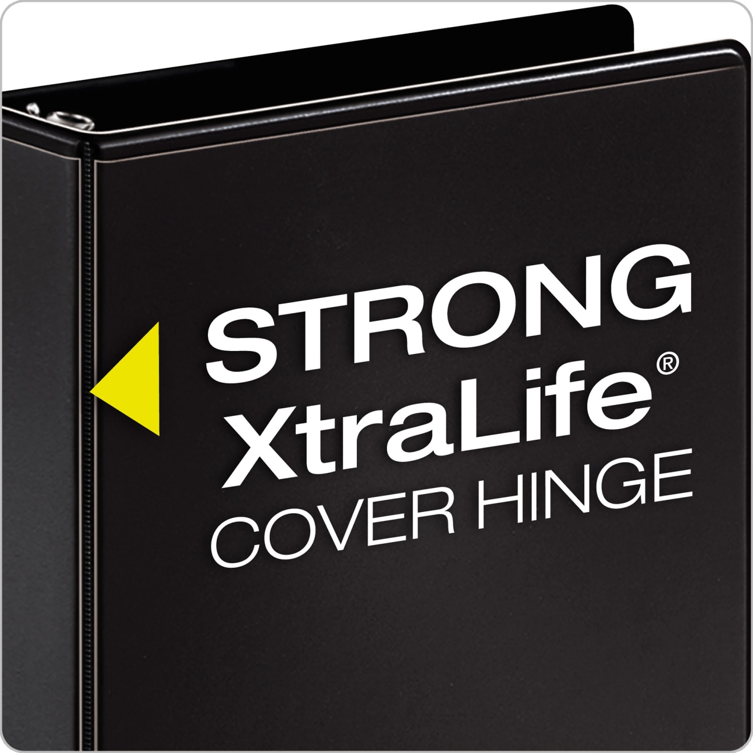 Cardinal Performer ClearVue 3-Ring Binder, 3in Slant Rings, Black - Image 6