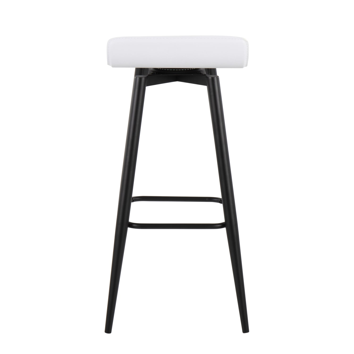 LumiSource Ale FixedHeight Bar Stools WhiteBlack Set Of 2 Stools PopularChairscom LumiSource Ale Fixed Height Bar Stools WhiteBlack Set Of 2 Stools PopularChairscom
