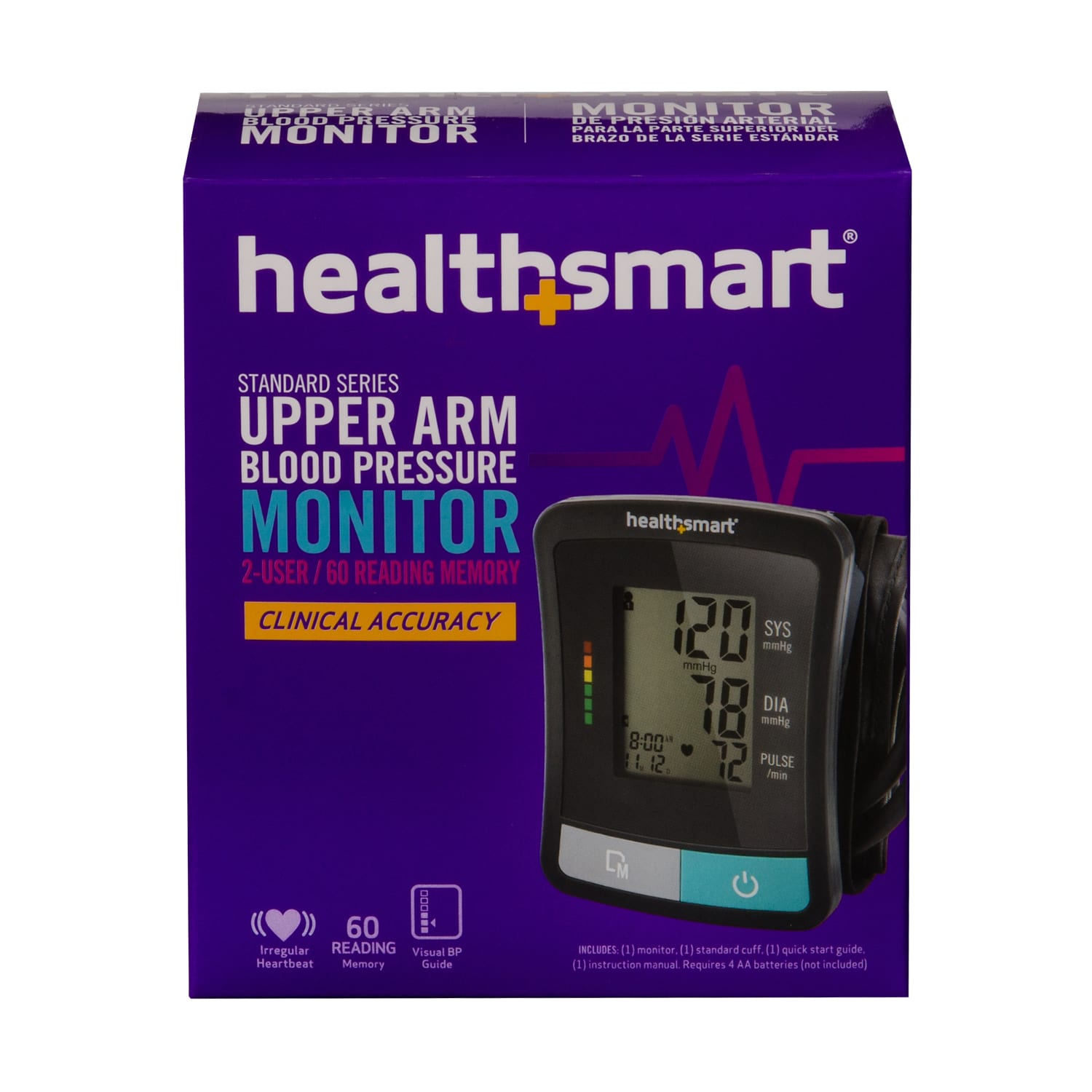 HealthSmart Standard Series Automatic Upper Arm Blood Pressure Monitor - Image 6