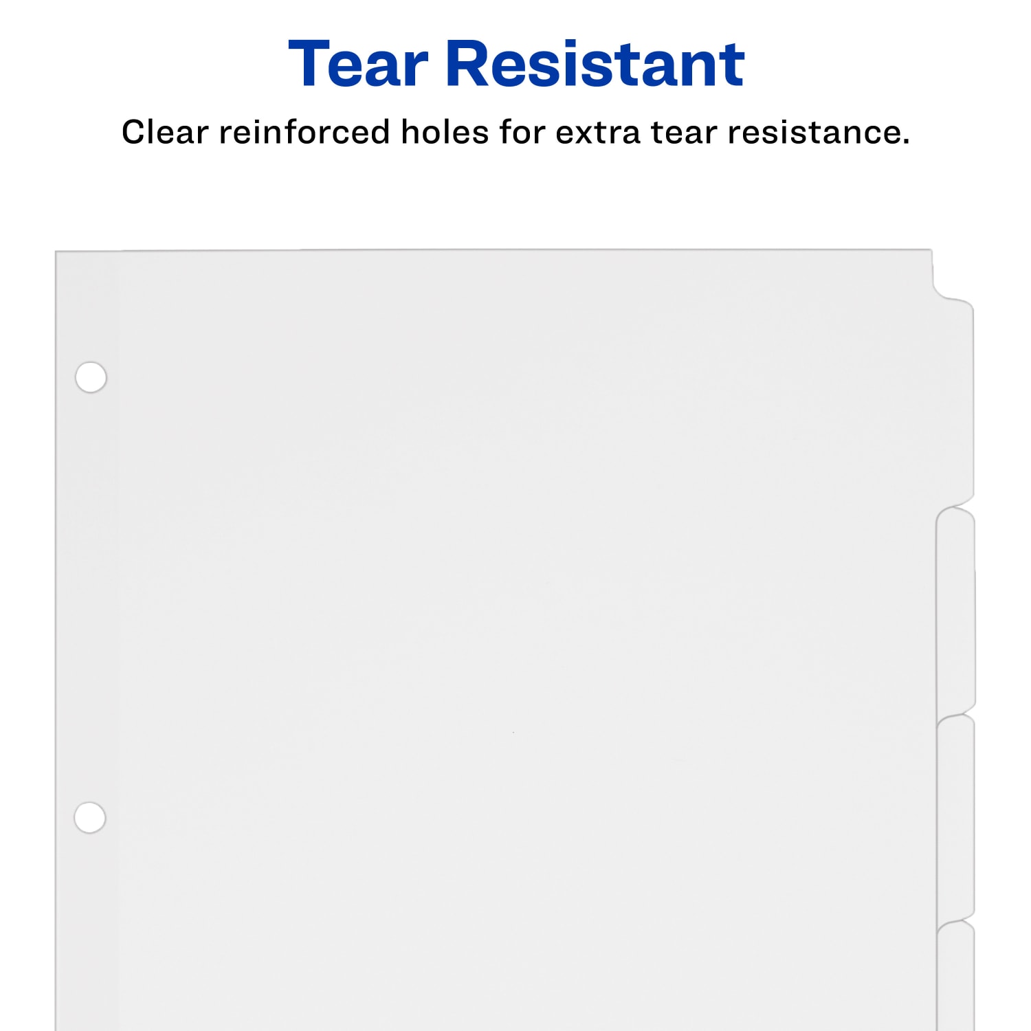 Avery Plain Tab Write-On Dividers, 8 1/2in x 11in, White Dividers/White Tabs, 5-Tab, Box Of 36 - Image 4