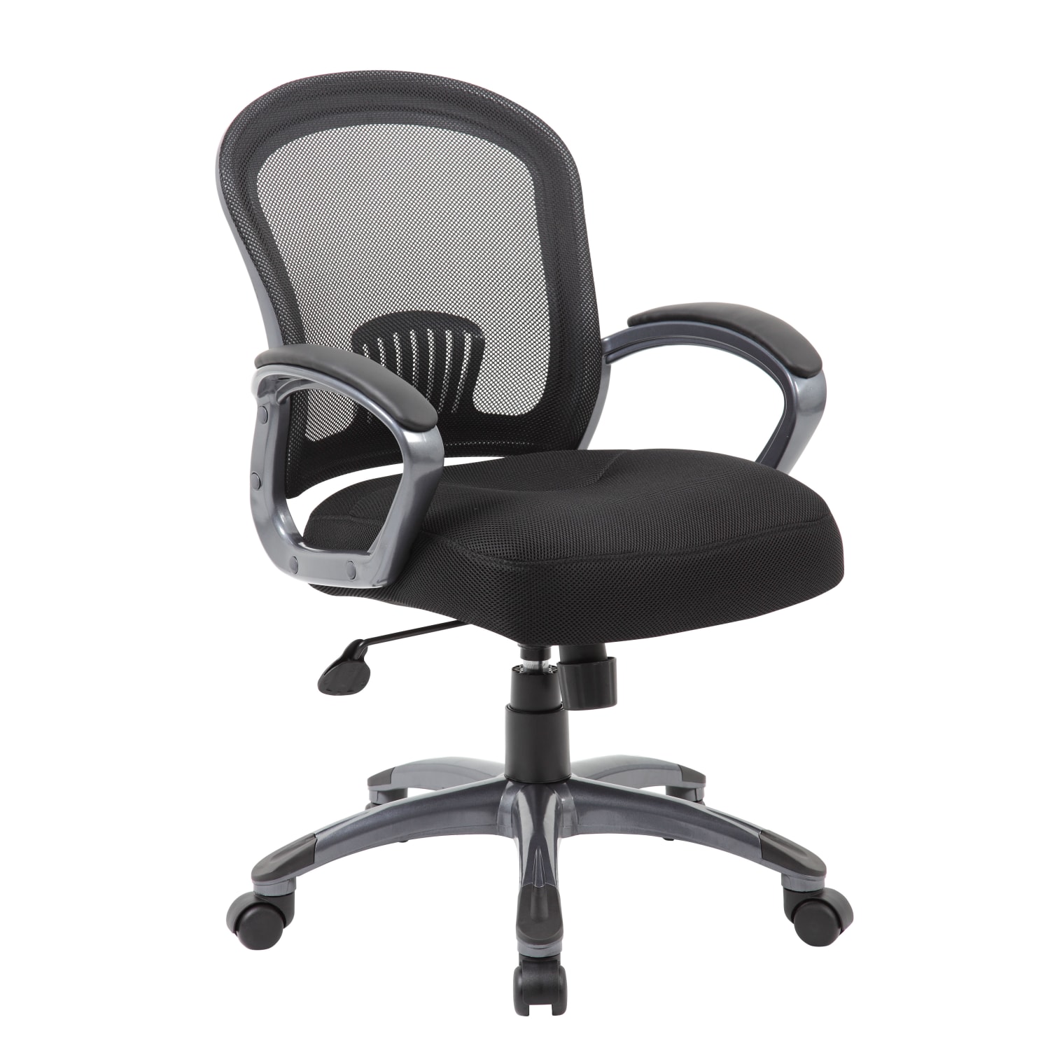 Boss Office Products Mesh Mid Back Task Chair Black PopularChairscom