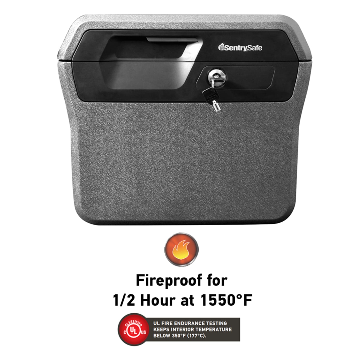 SentrySafe Waterproof Fire-Resistant File Holder, 44-Lb, 0.66 Cu Ft Capacity, Charcoal Gray - Image 4
