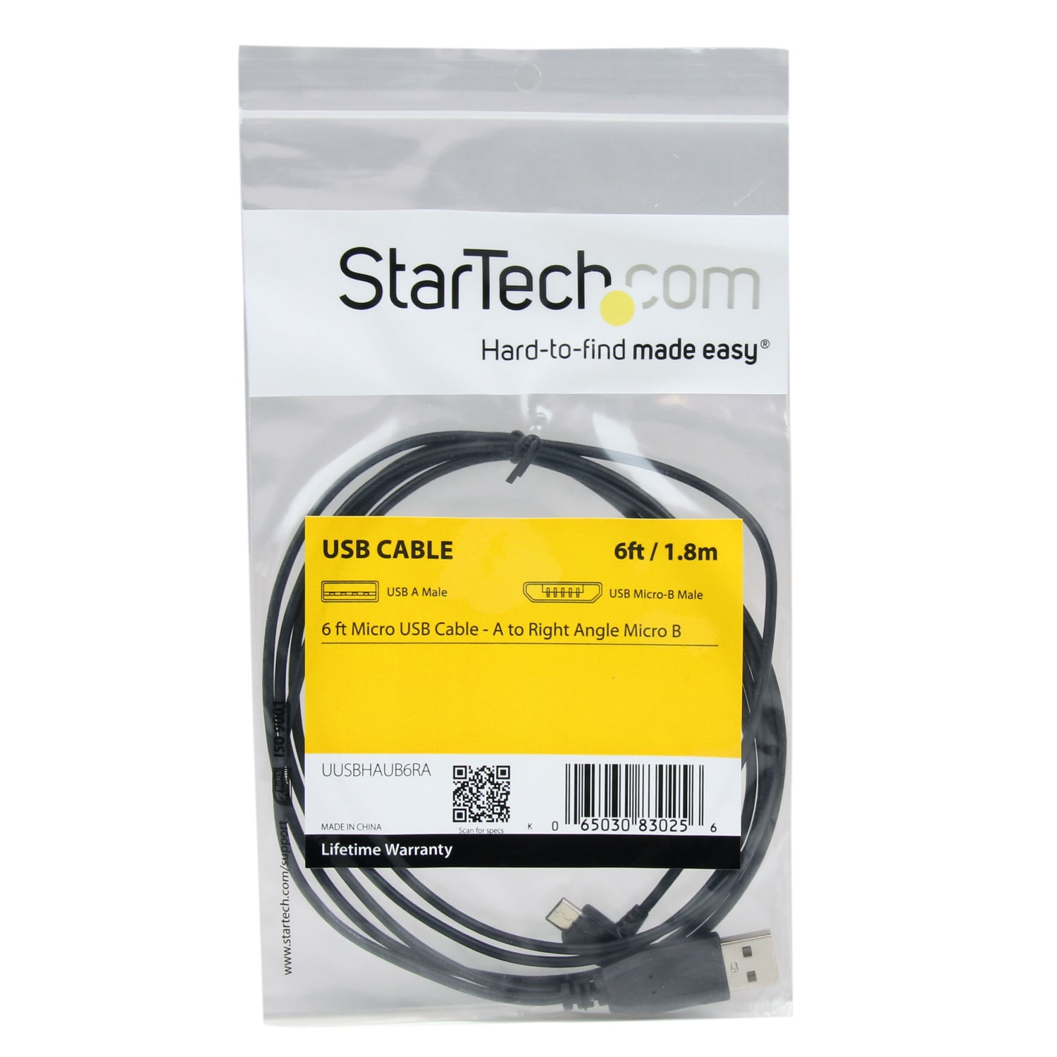 StarTech.com StarTech.com Micro USB A to Right Angle Micro B Cable - Image 5