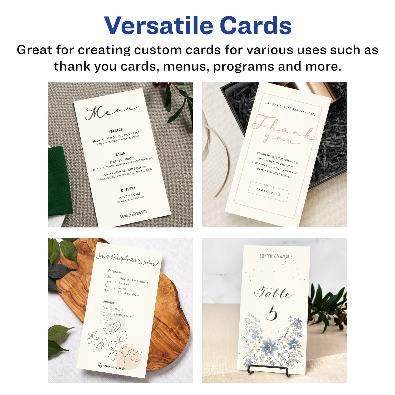 Avery Printable Postcards, 95280-MIC50, Rectangle, 6in x 11in, Matte Ivory, Pack Of 50 - Image 4