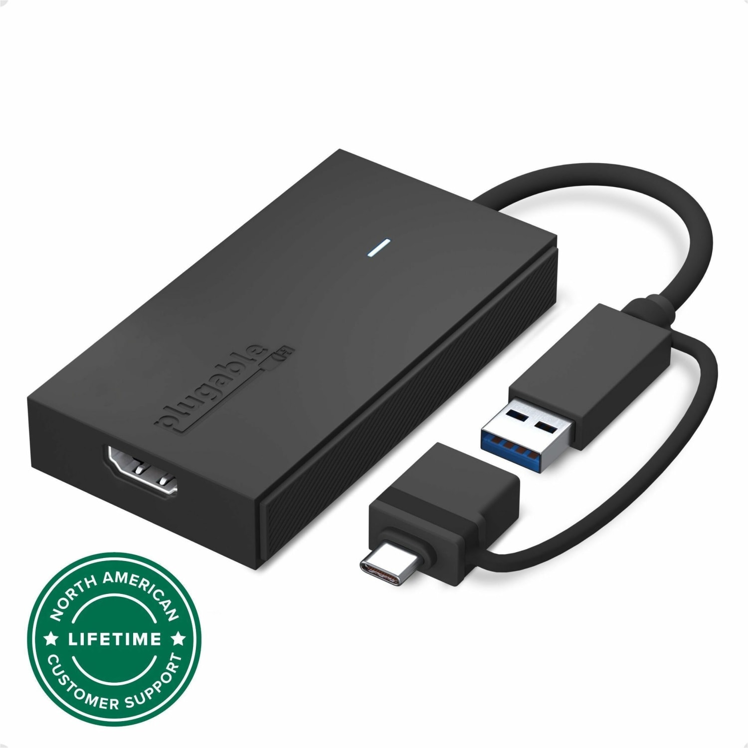 Plugable - Graphics card - SM768 - USB-C / USB-A - HDMI - for Plugable TBT3-UDZ