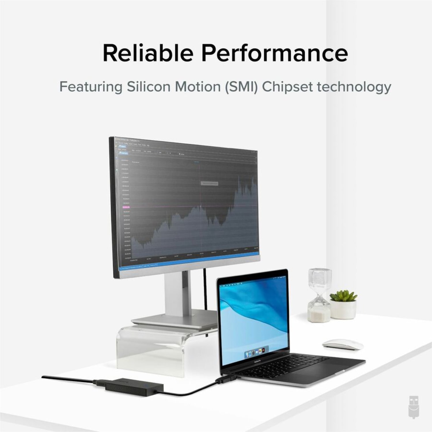 Plugable - Graphics card - SM768 - USB-C / USB-A - HDMI - for Plugable TBT3-UDZ - Image 4