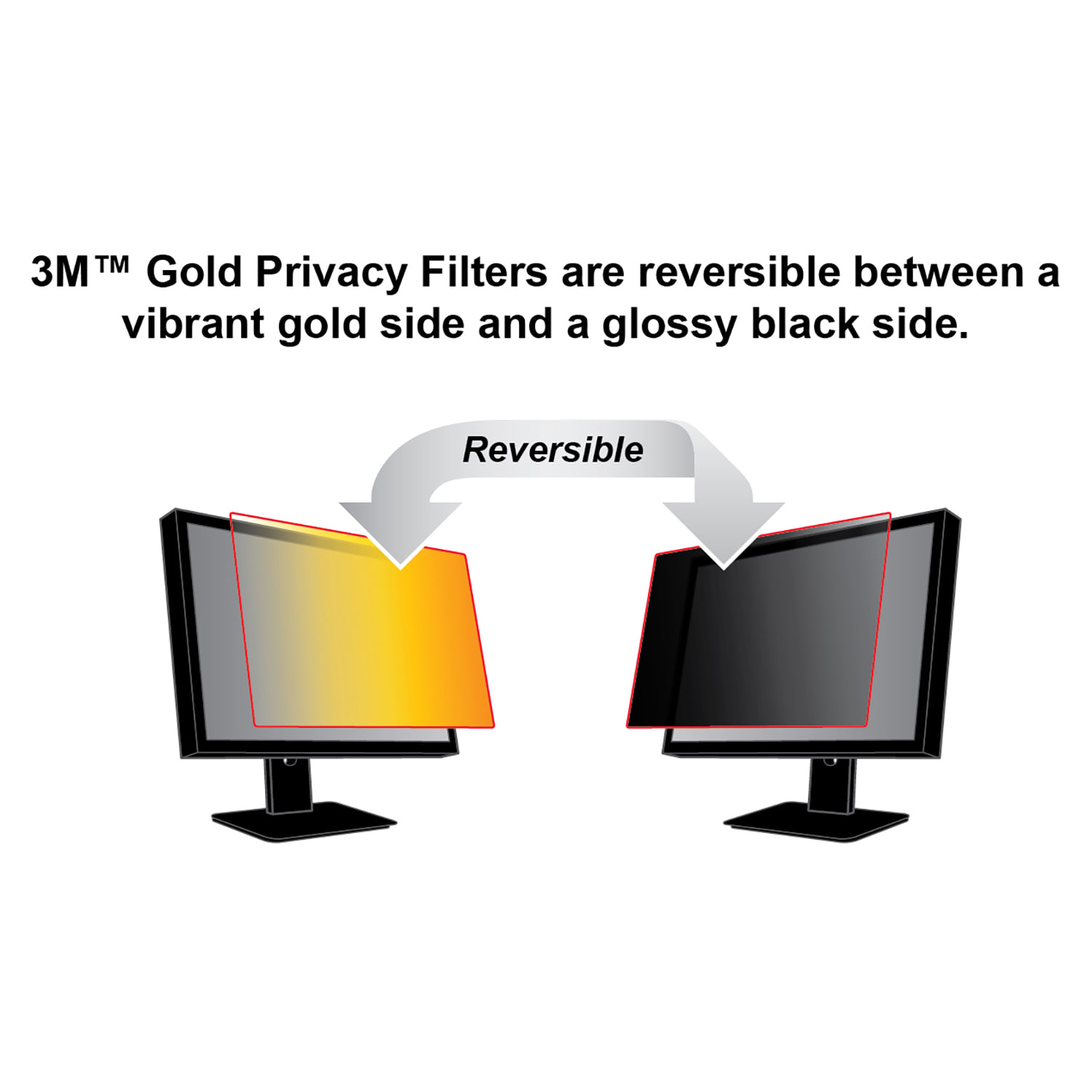 3M Gold Privacy Filter Screen for 22in Widescreen Monitors, 16:10 Aspect Ratio, Reduces Blue Light - Image 6
