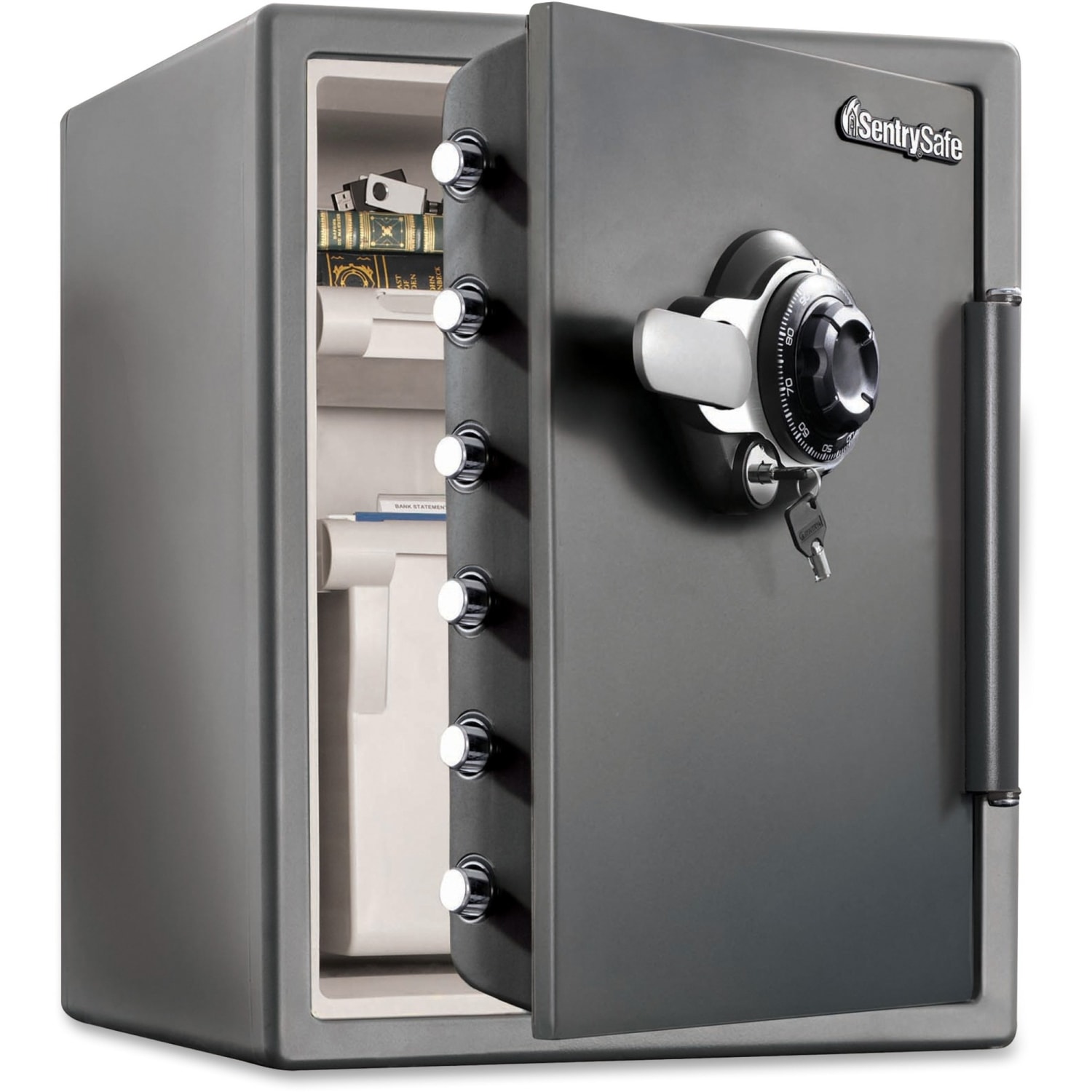 SentrySafe Water-Resistant Combination Fire Safe, 125 Lb, 2 Cu Ft, Gunmetal - Image 3