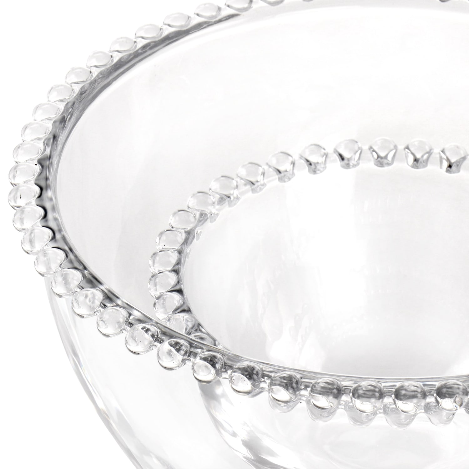 Gibson Home Sereno 2-Piece Glass Serving Bowl Set, Clear - Image 4